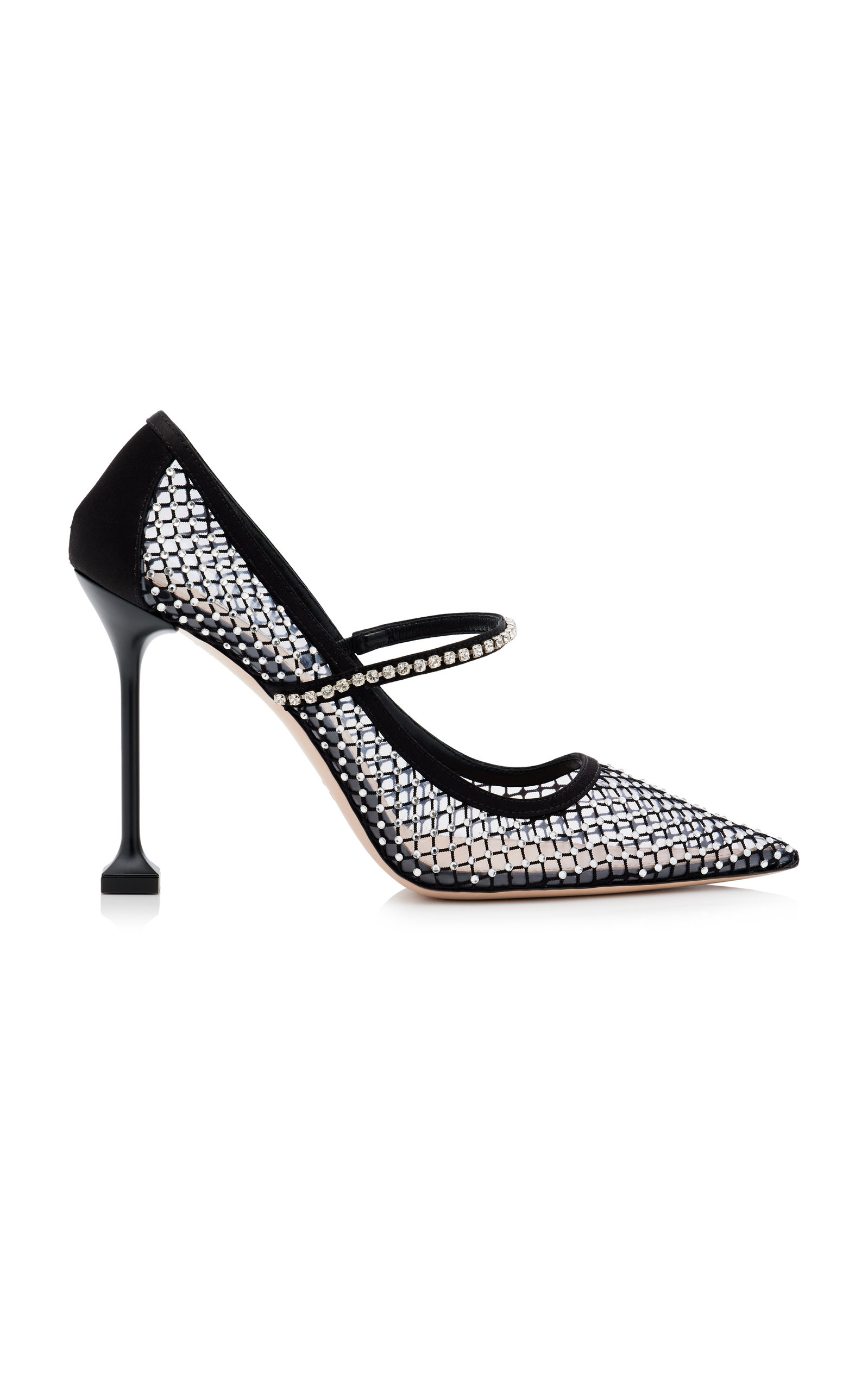 Miu Miu Crystal-Mesh Pumps
