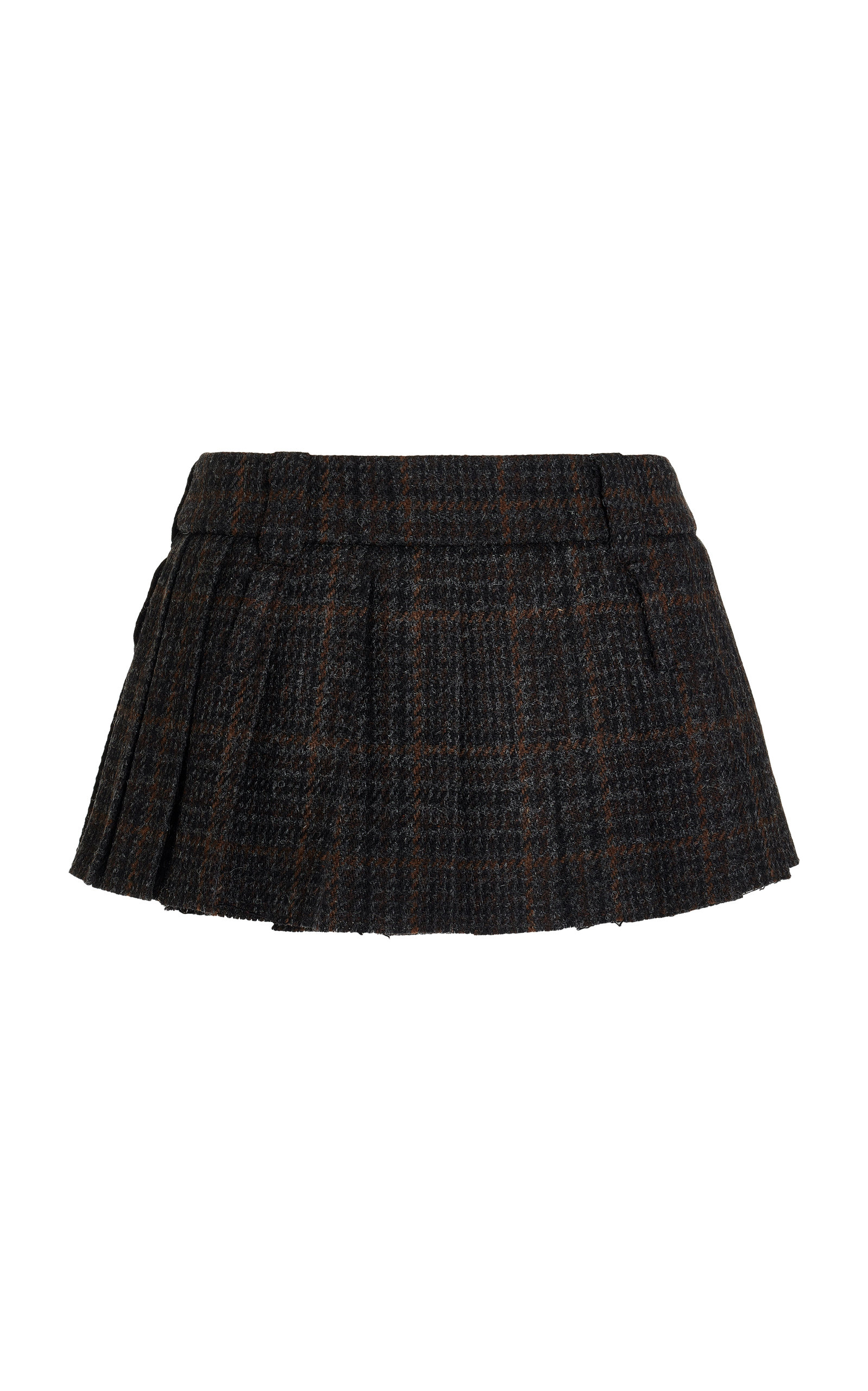 Miu Miu Plaid Mini Skirt