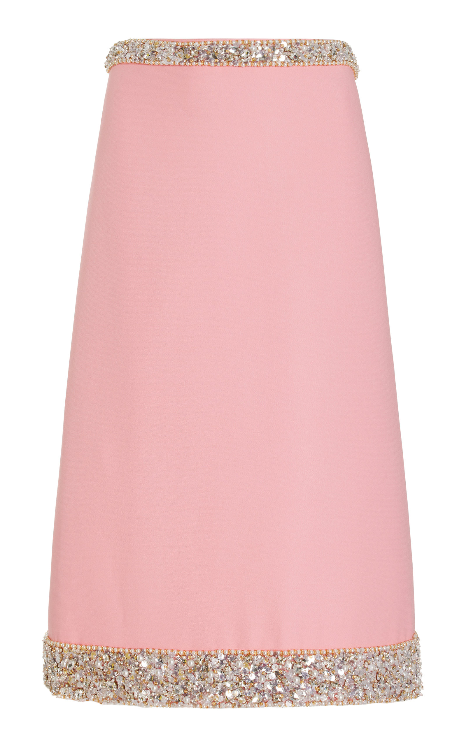 Miu Miu Embellished Cady Midi Skirt