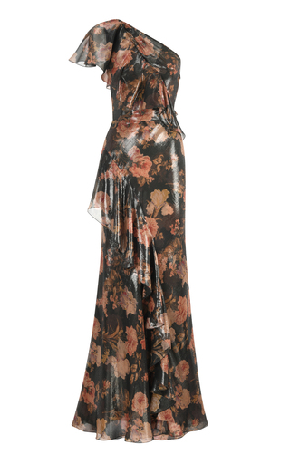 Anahita Asymmetric Silk-Blend Gown展示图