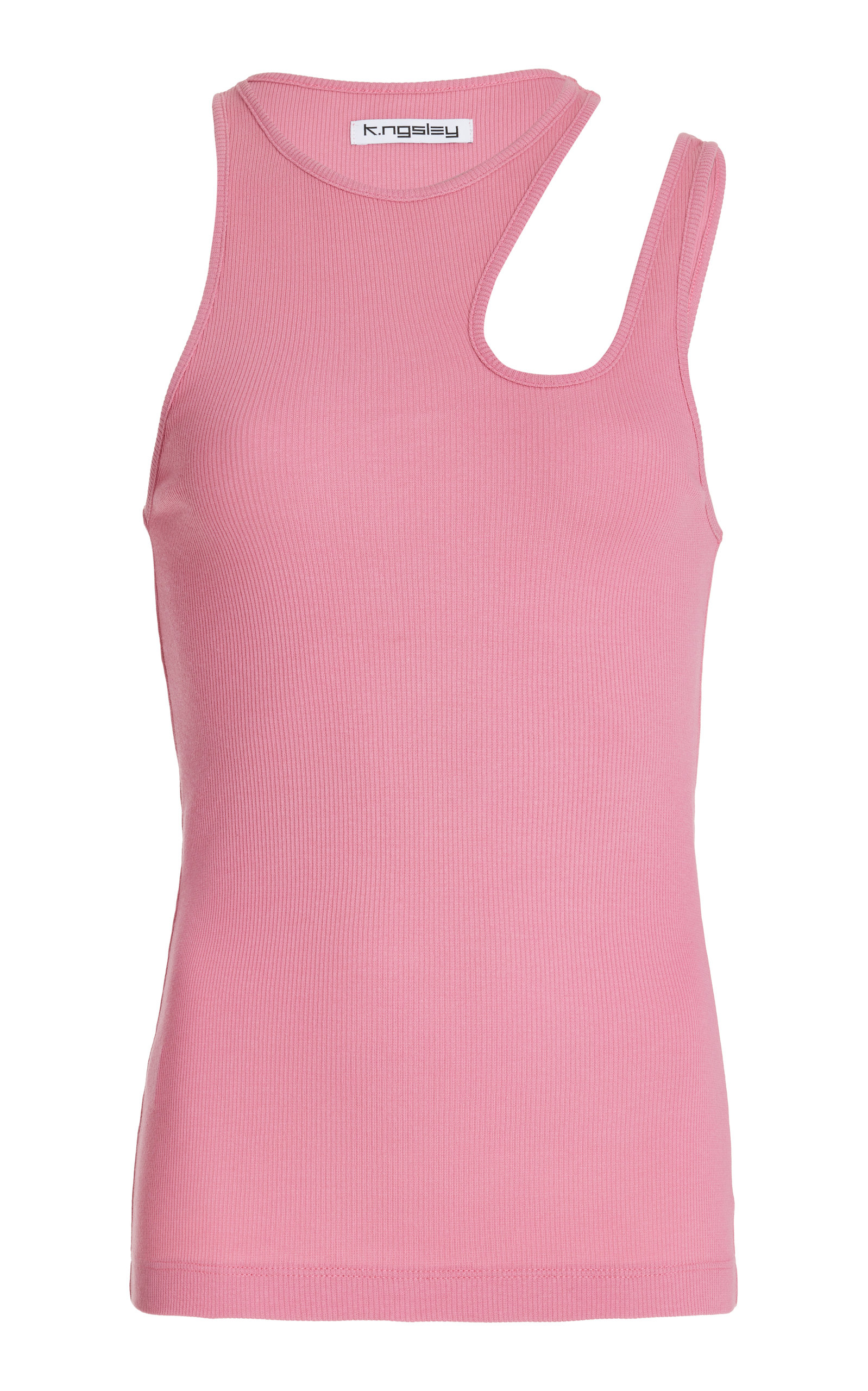 K.ngsley Women's Romain Cutout Cotton Jersey Tank Top