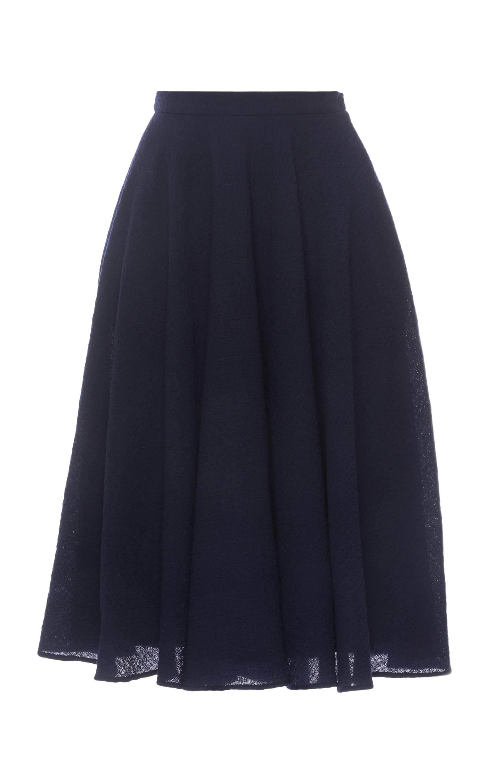 Lena Hoschek Women's Nine To Five Stretch-wool Midi Skirt In Navy