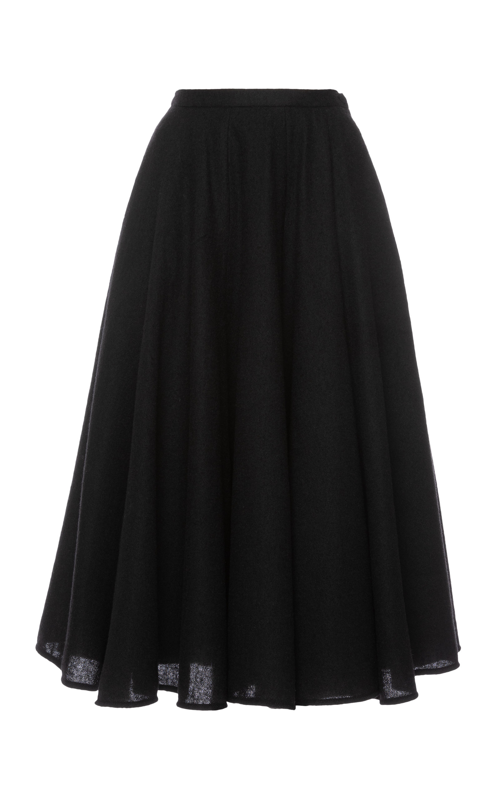 Lena Hoschek Daydream Wool Midi Skirt - Black