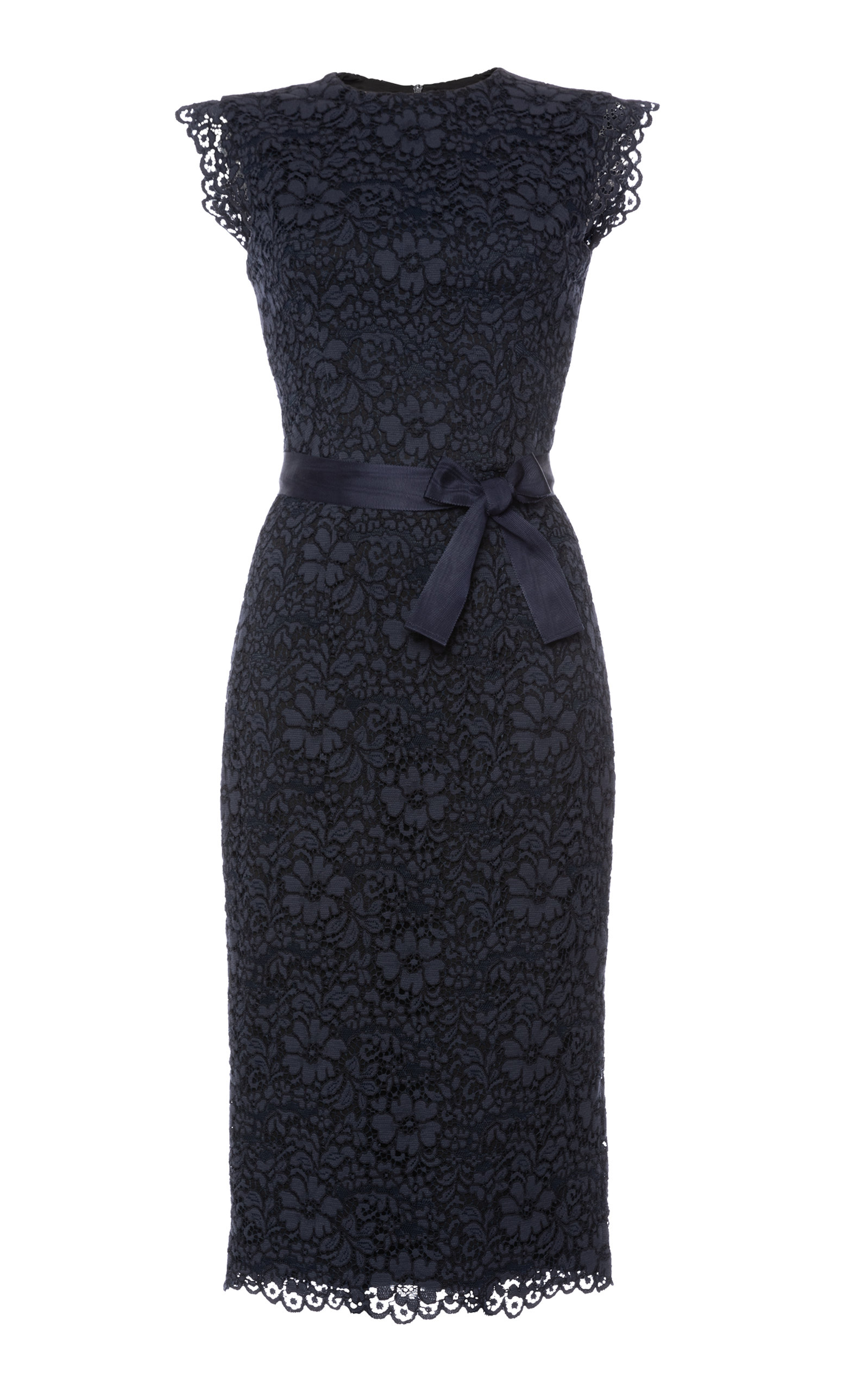Lena Hoschek Women's Secret Agenda Lace Midi Dress In Navy