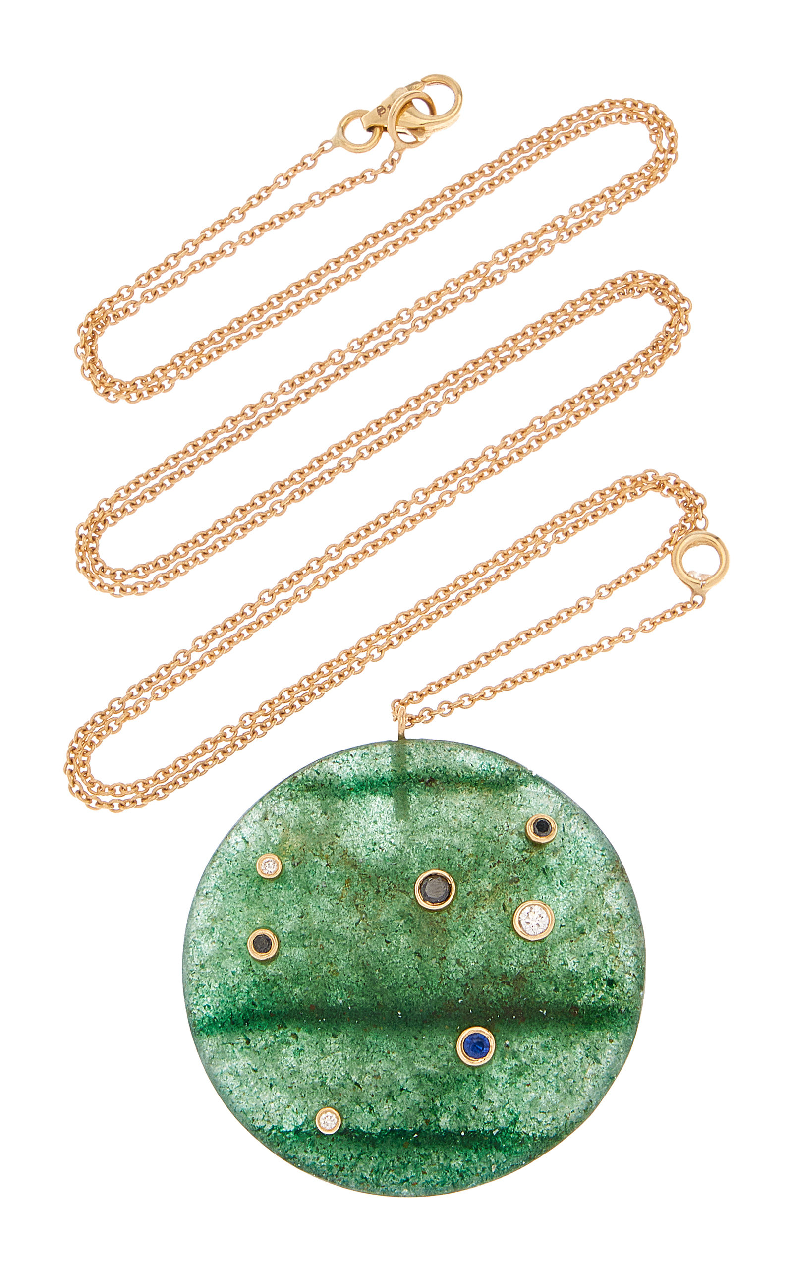 Bleecker & Prince Women's Mini Constellation 14K Yellow Gold Onyx Necklace