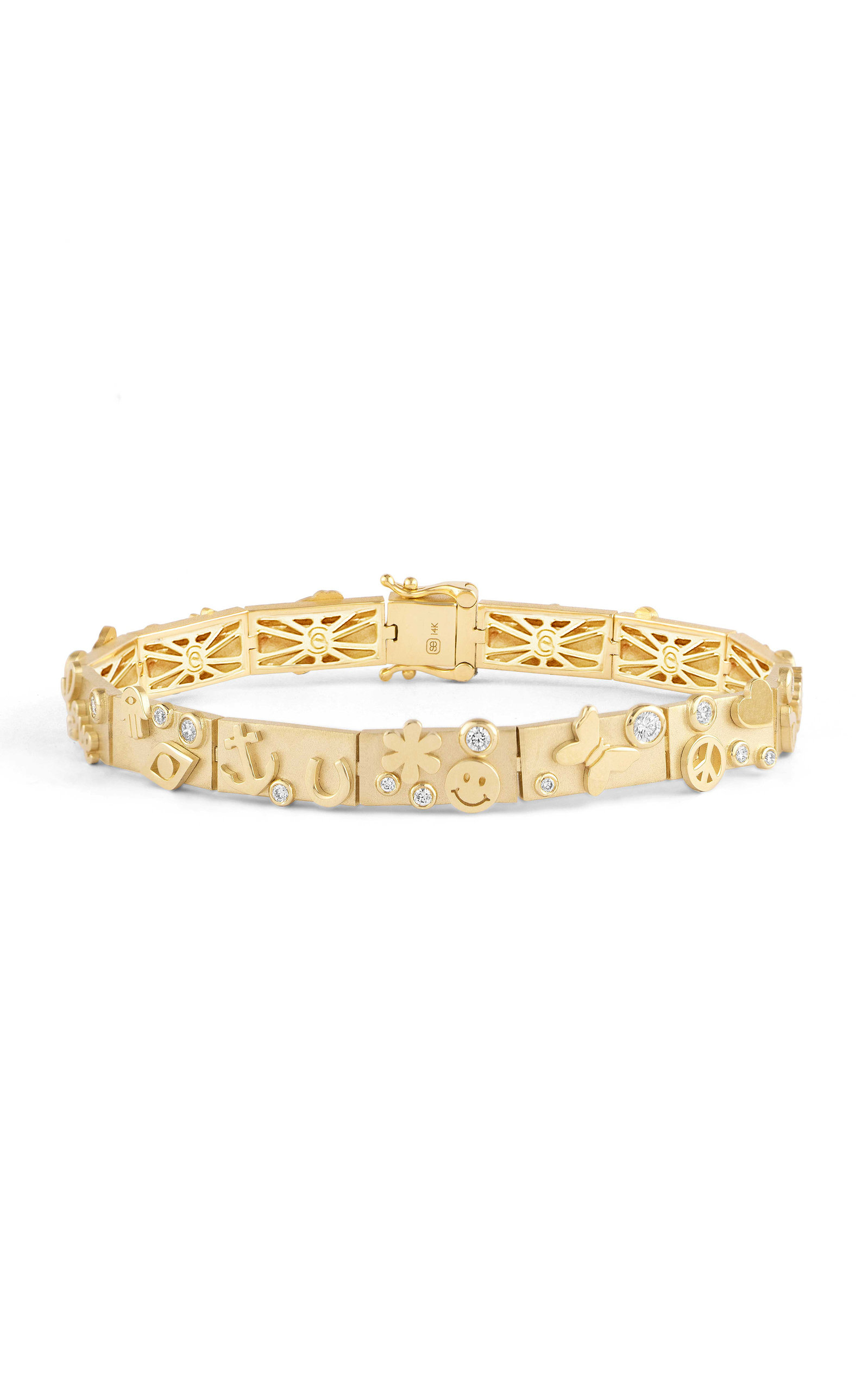 Sydney Evan Women's 14k Yellow Gold Icons Anniversary Bracelet ModeSens