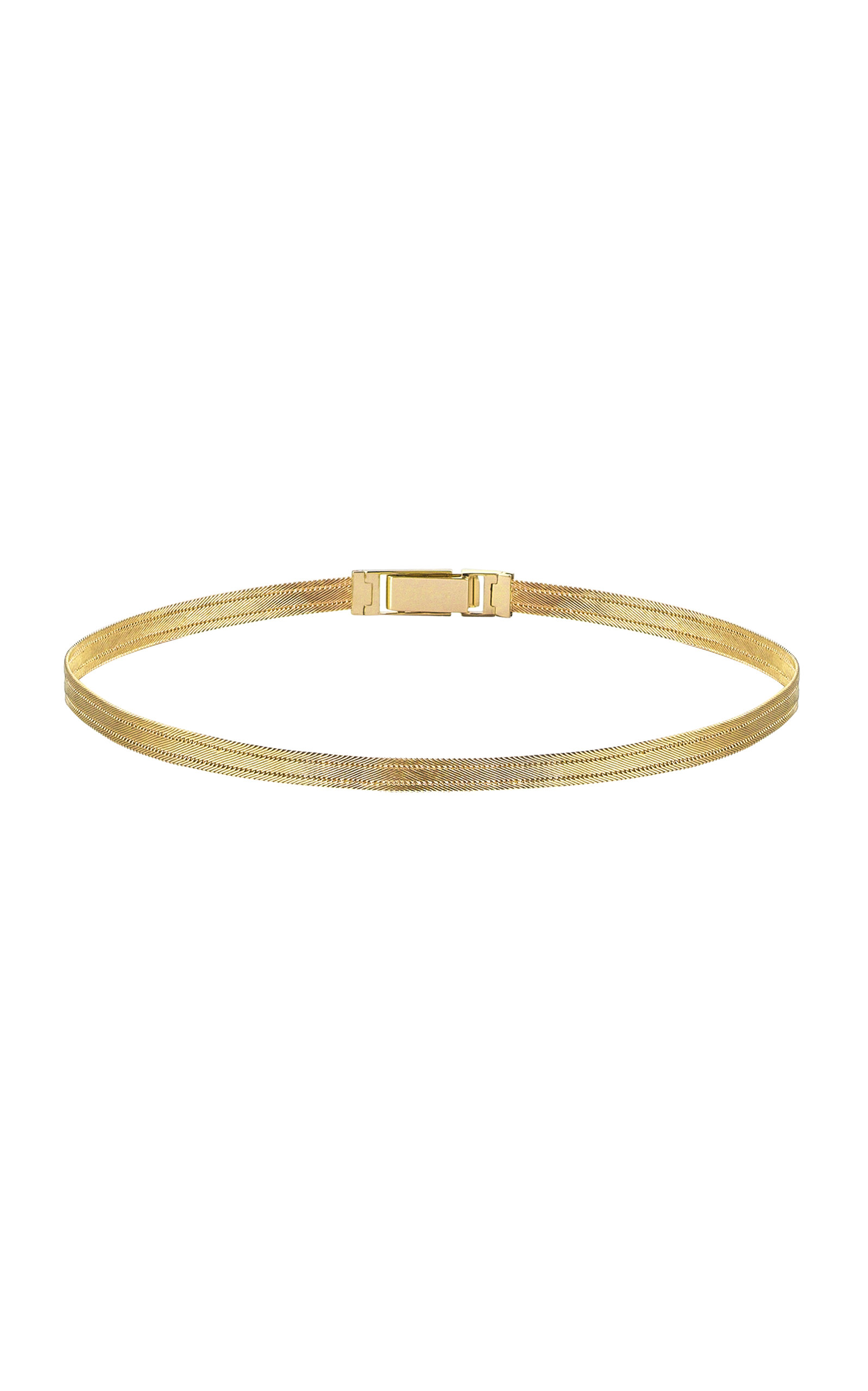 XLarge Three Line 14K Yellow Gold Choker