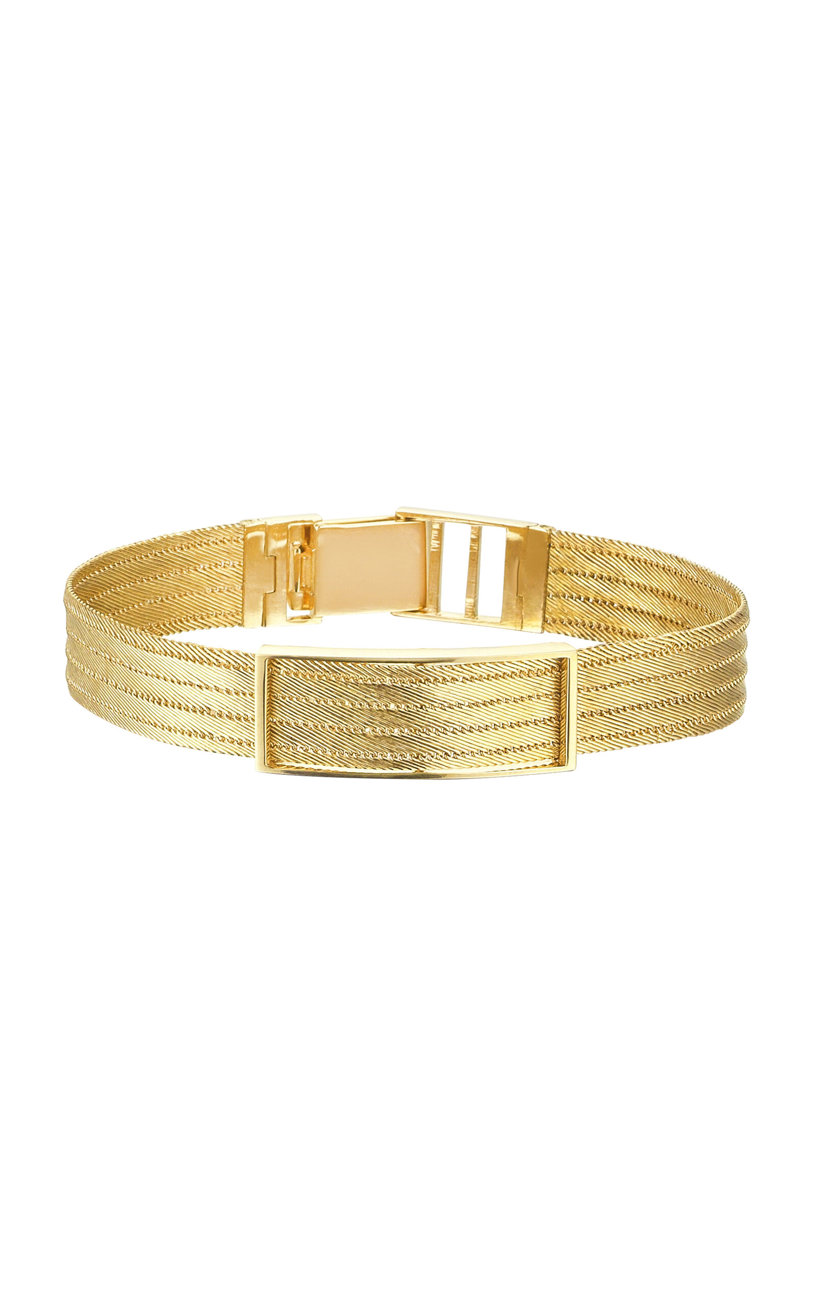 Shop Her Story Medium Buckle 14k Yellow Gold Bracelet