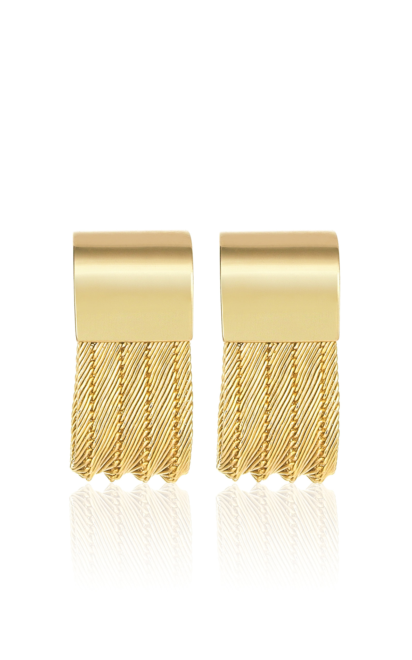 Her Story Women's Mini Bold 14K Yellow Gold Earrings