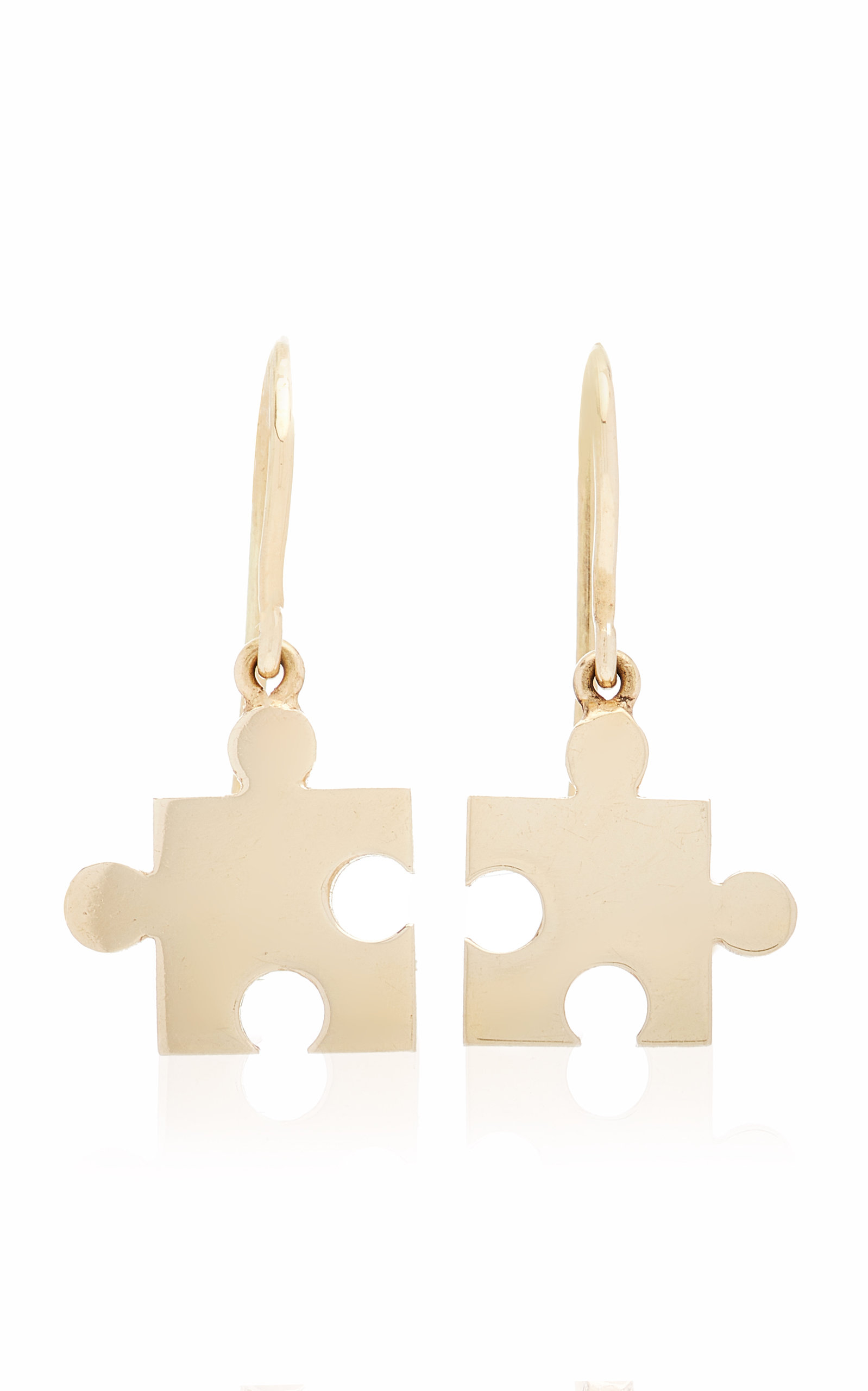 Puzzle 14K Yellow Gold Earrings