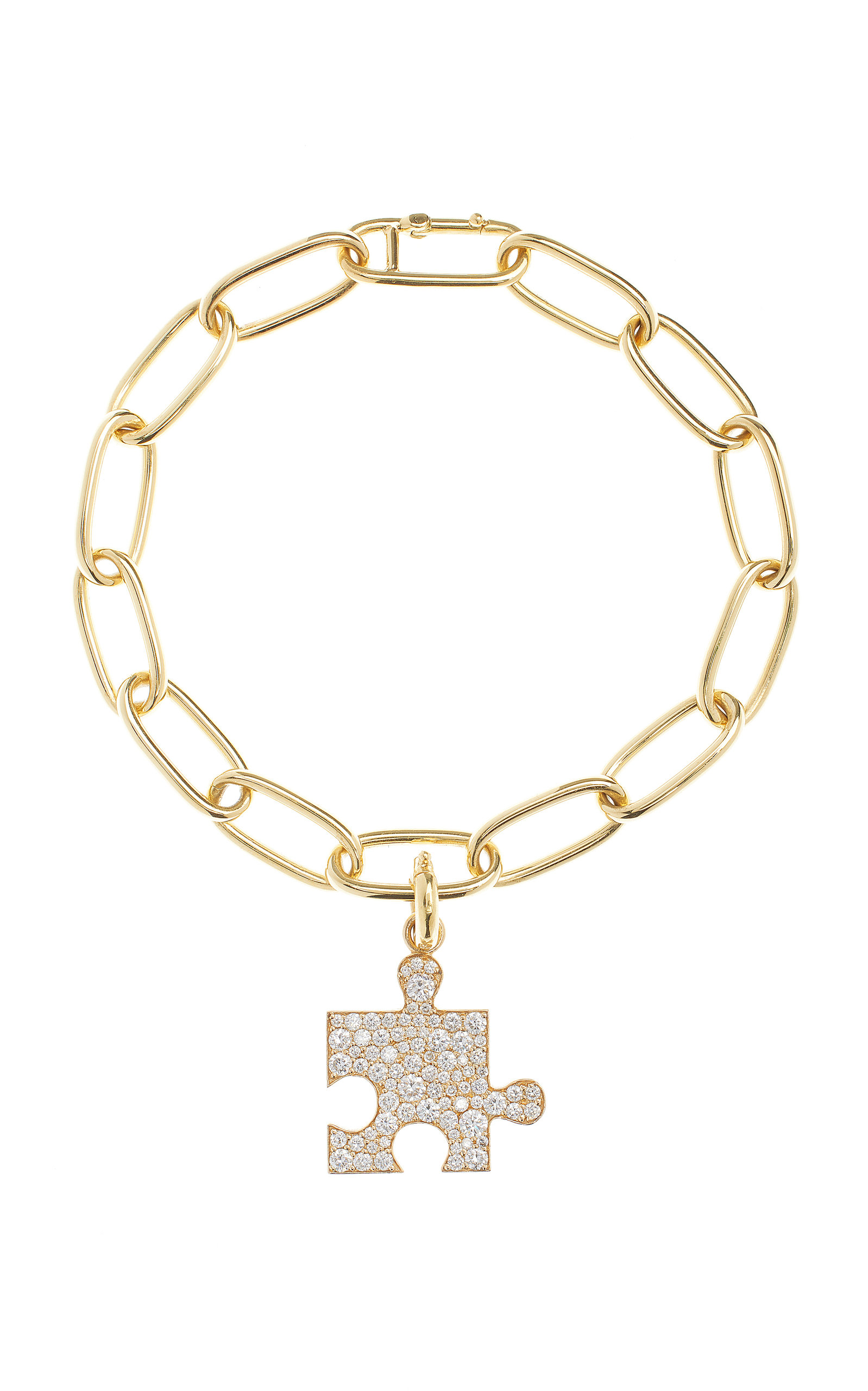 14K Amanda Yellow Gold Diamond Bracelet