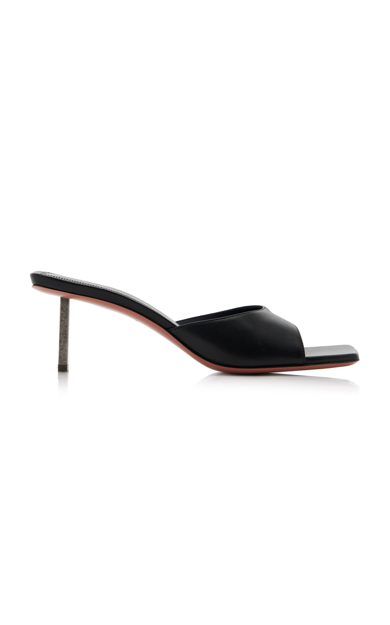 Amina Muaddi - Laura Leather Sandals - Black - IT 40 - Moda Operandi