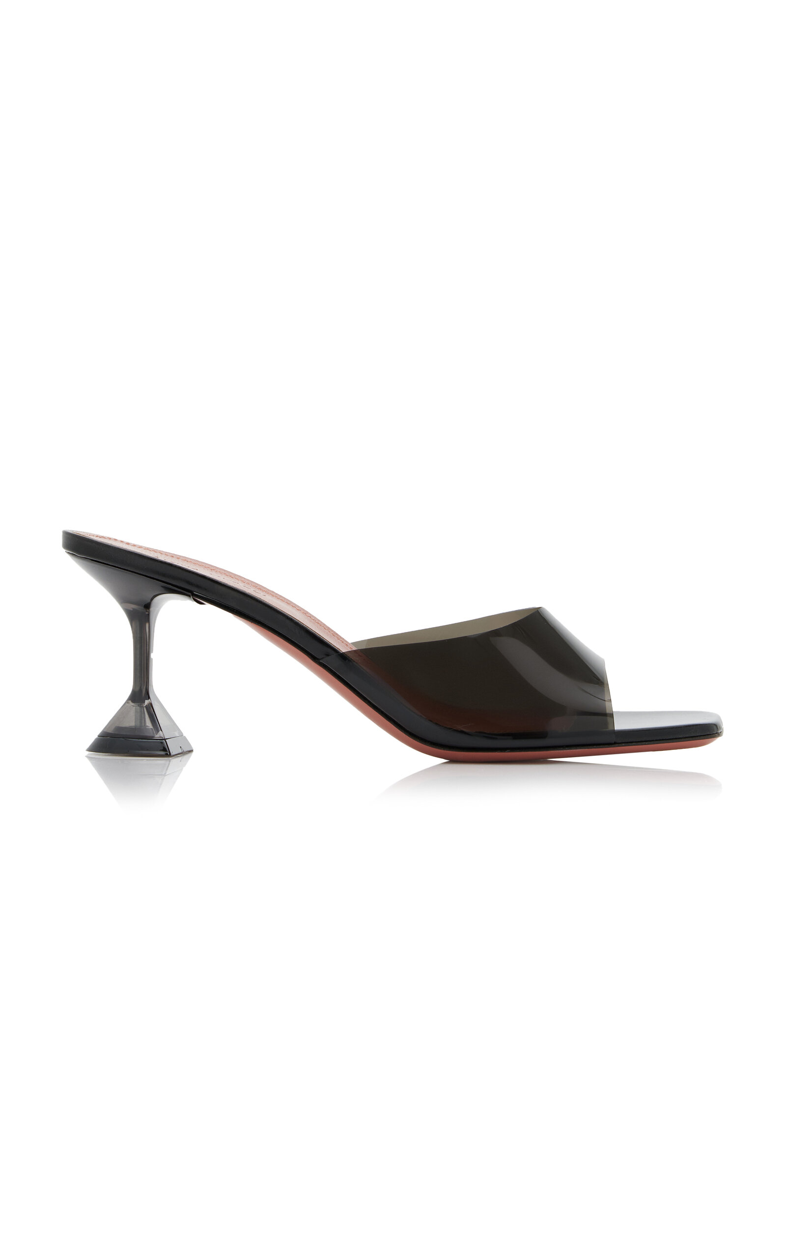 Amina Muaddi - Lupita PVC Sandals - Black - IT 37.5 - Moda Operandi