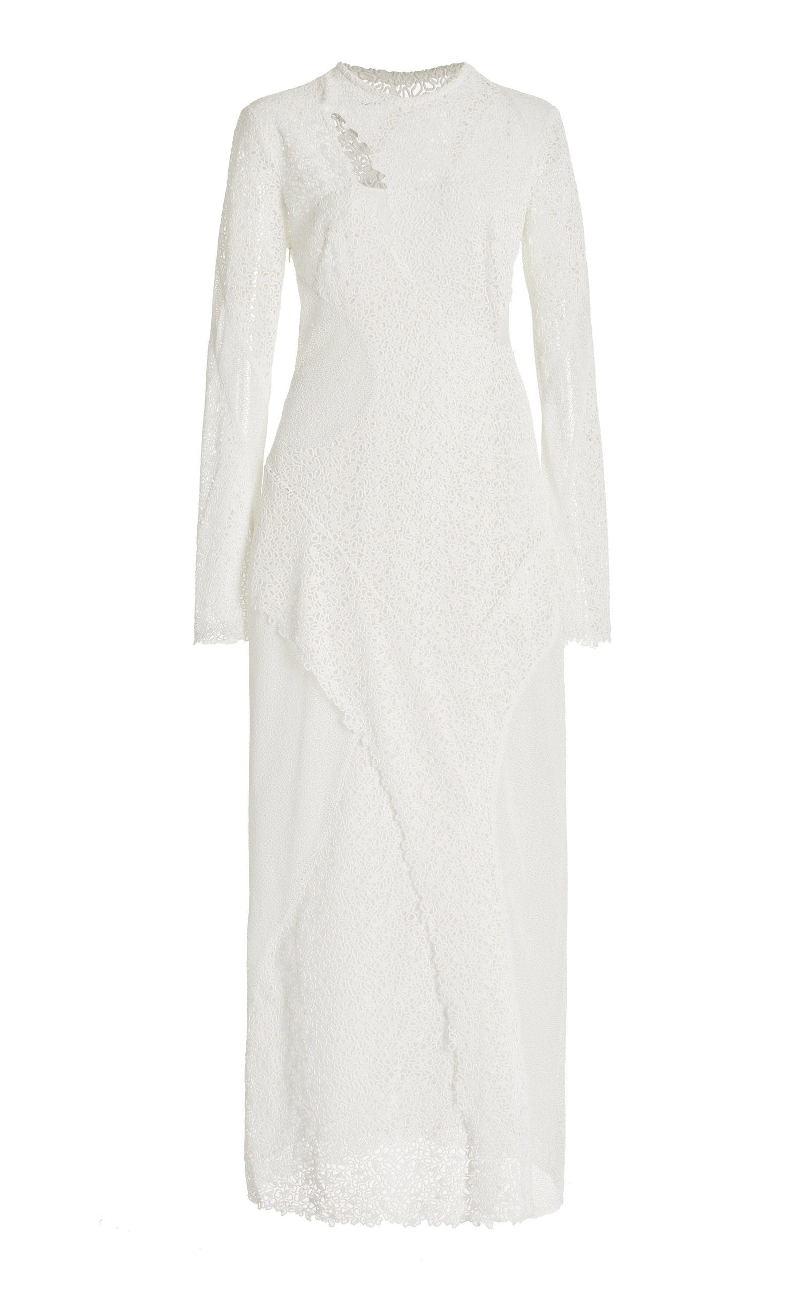 Shop Proenza Schouler Re-edition Stone Lace Maxi Dress In White