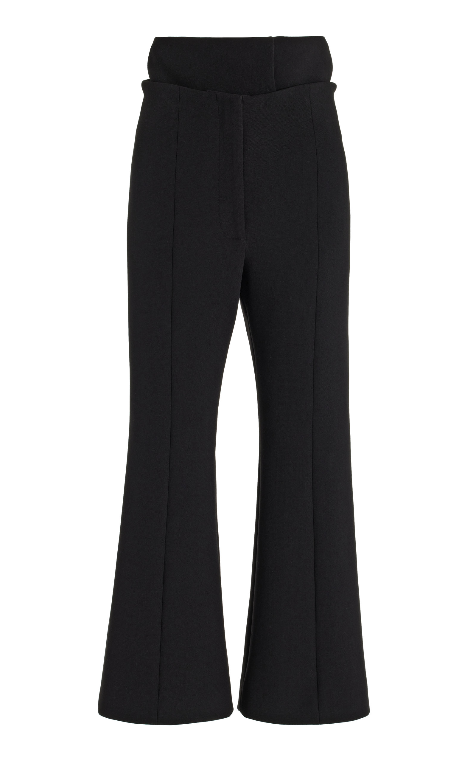 Proenza Schouler Re-Edition Wool Bi-Stretch Suiting Pants - Black