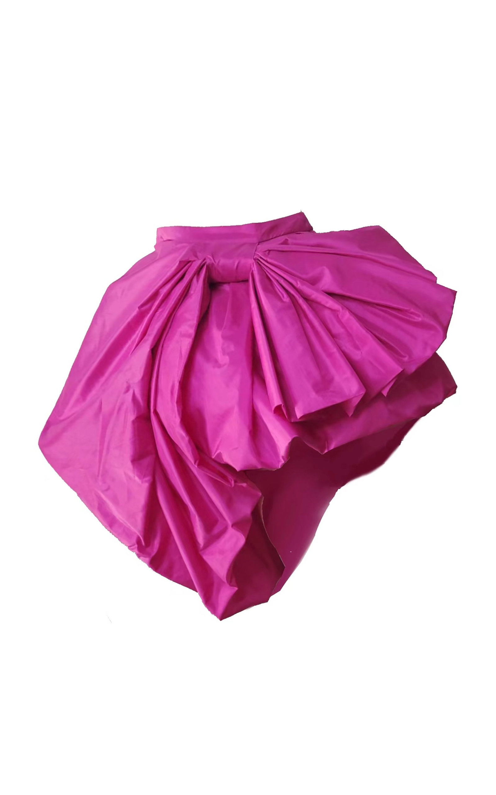 Ming Ma Women's Bow-detailed Silk Taffeta Midi Skirt In Pink