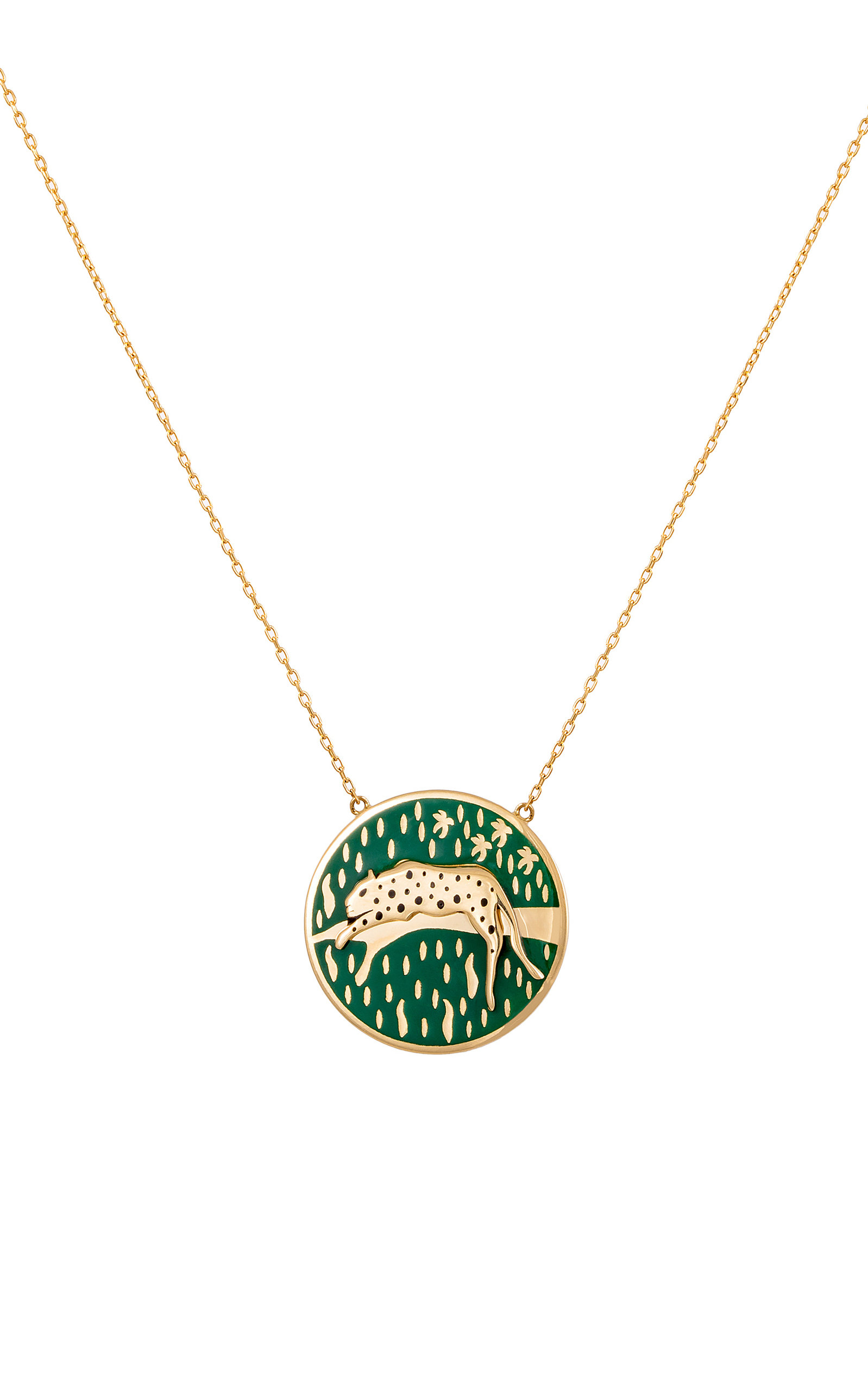 L'Atelier Nawbar Women's Lounge Like A Cat 18K Yellow Gold Diamond Necklace