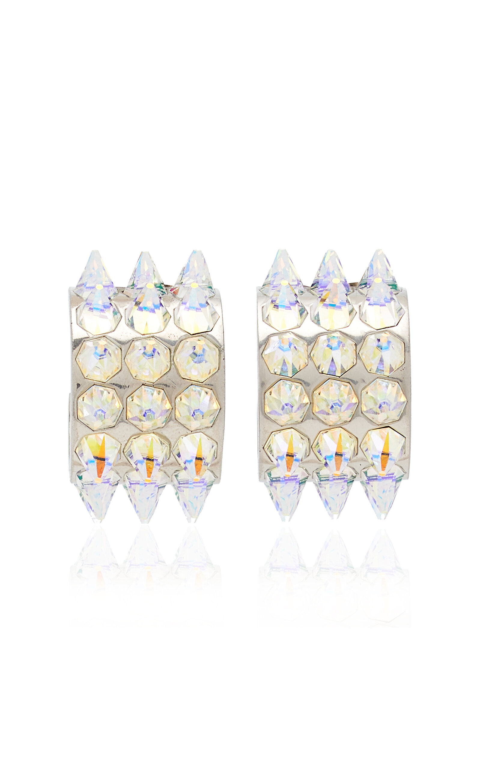 Amina Muaddi - Karma Crystal Hoop Earrings - Multi - OS - Moda Operandi - Gifts For Her