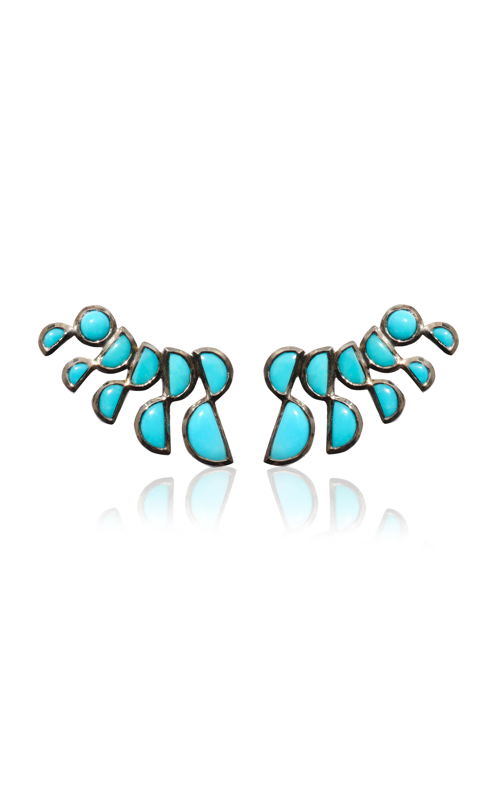 Lobster Sterling Silver Turquoise Earrings