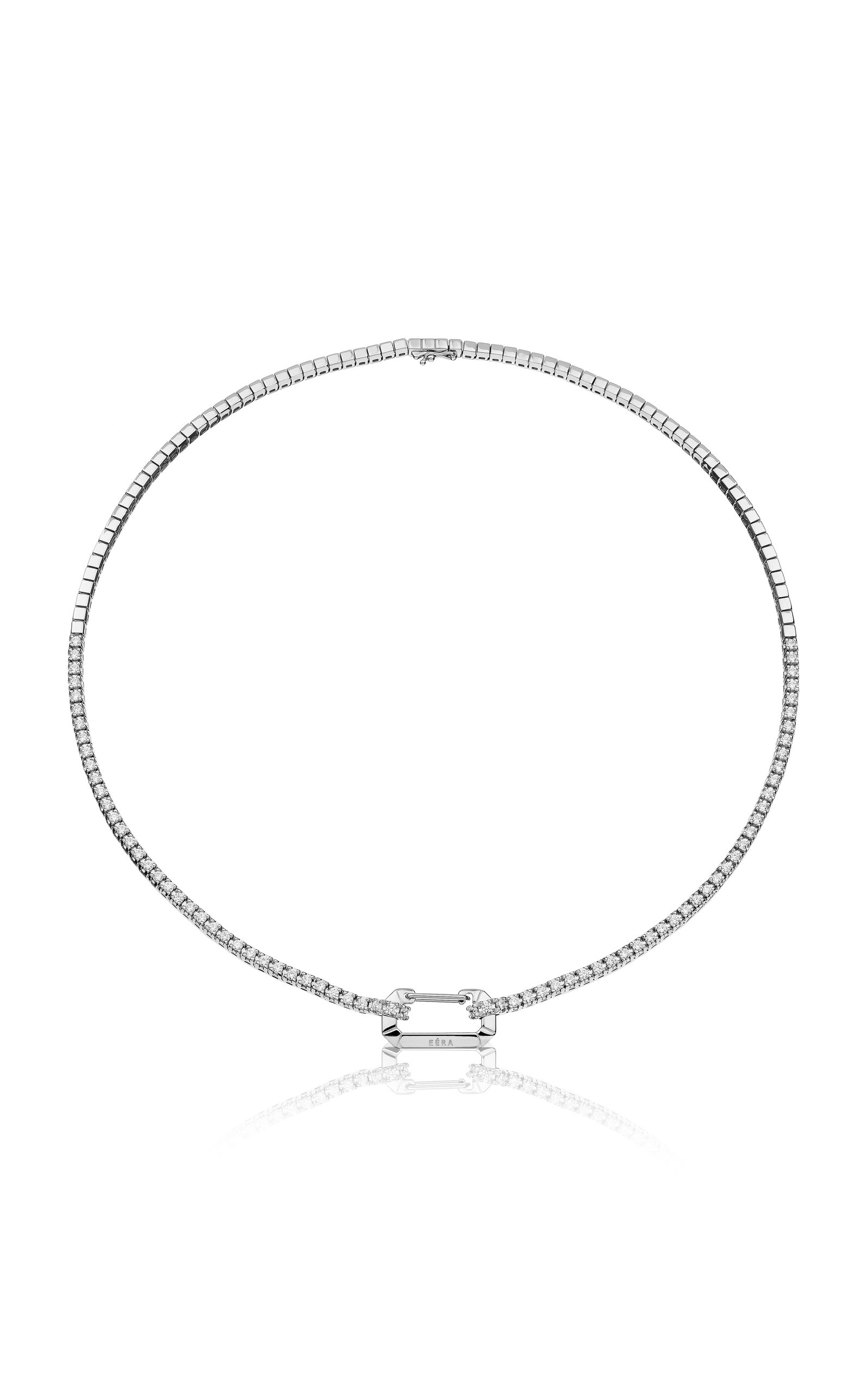 Eera Women's 18k White Gold Paris Necklace with Diamonds