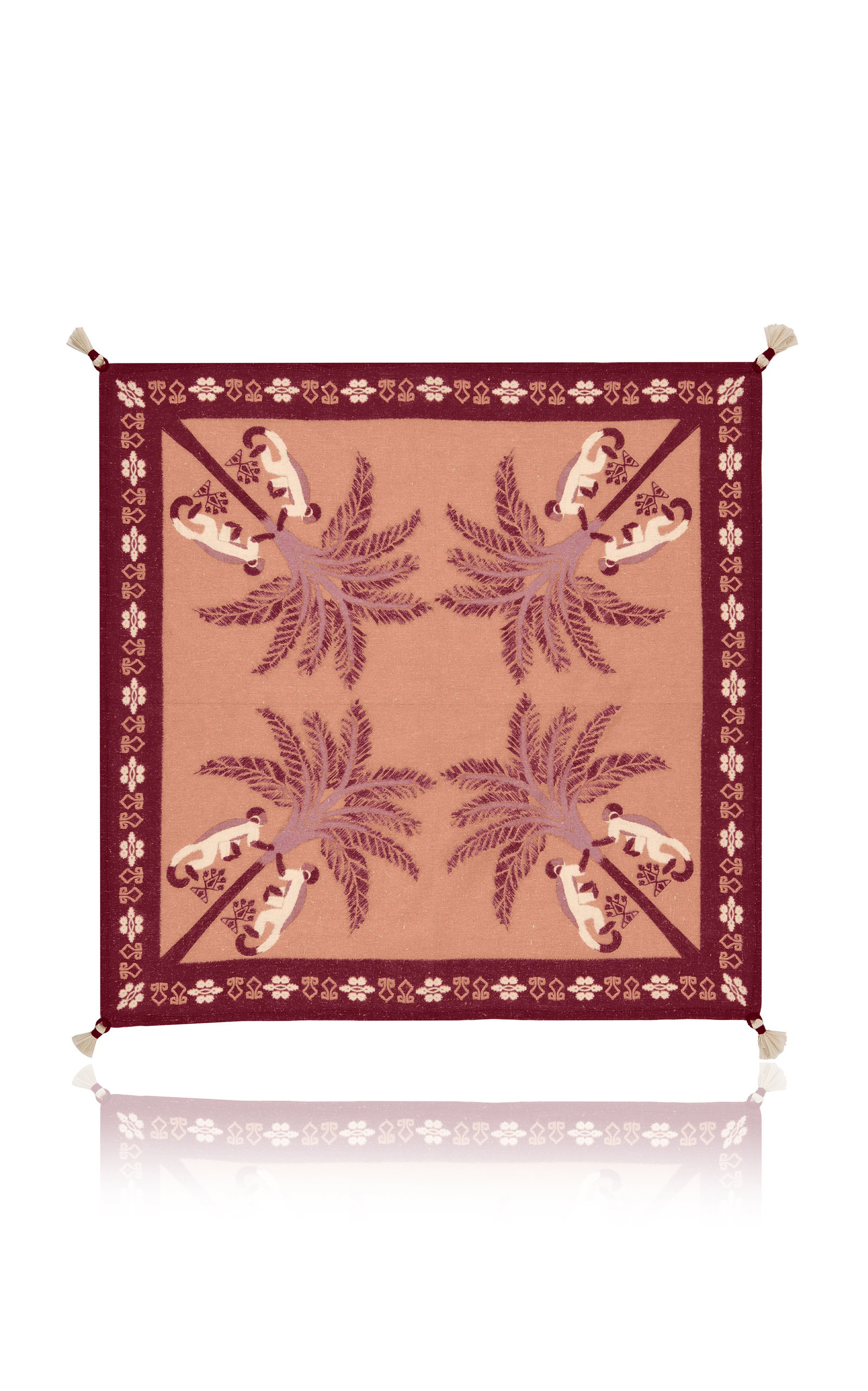 Johanna Ortiz Set-of-four; Terracota Ikat Amazonico Napkin In Multi