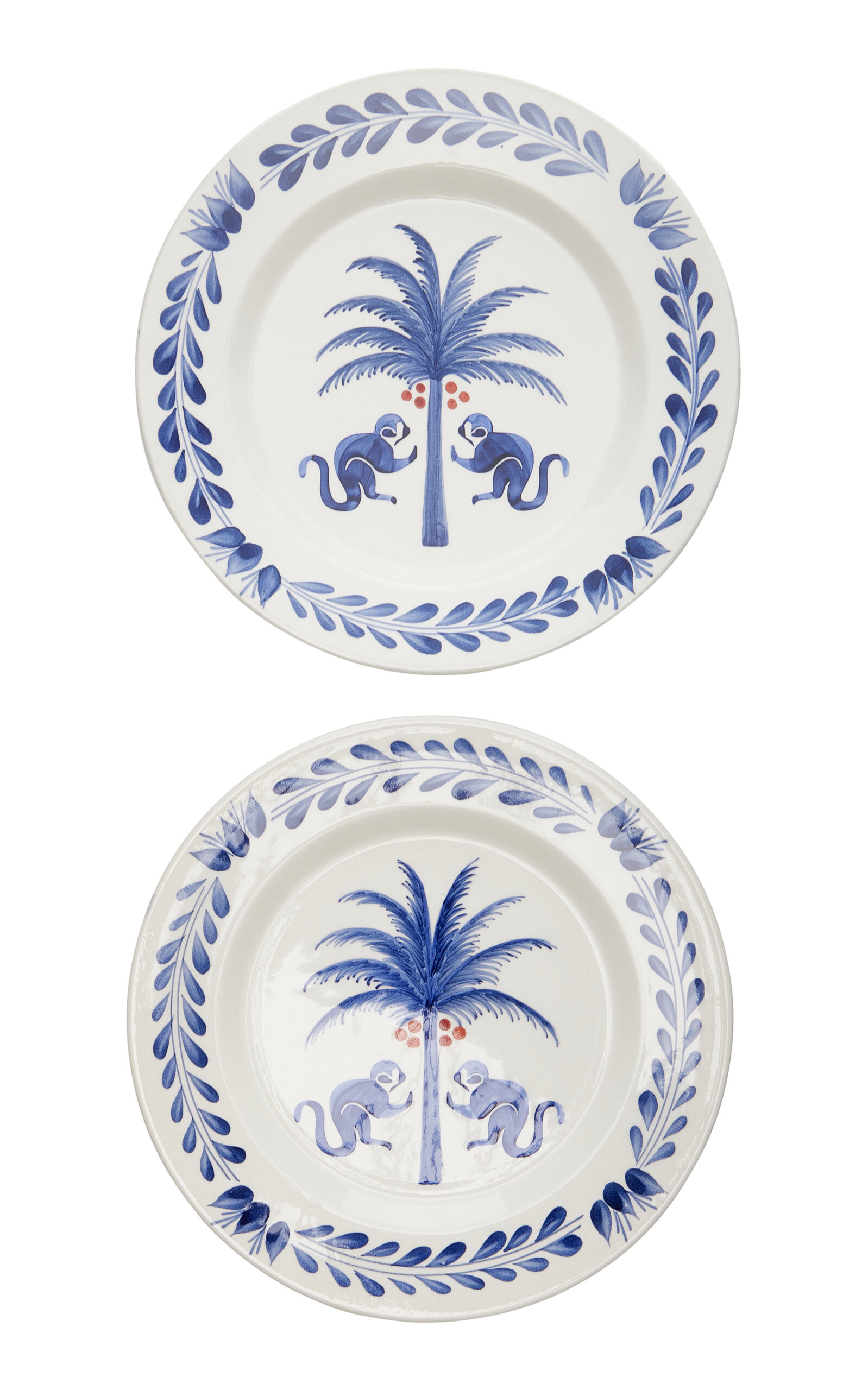 Johanna Ortiz Set-of-two Saimiri Ceramic Dessert Plates In Multi