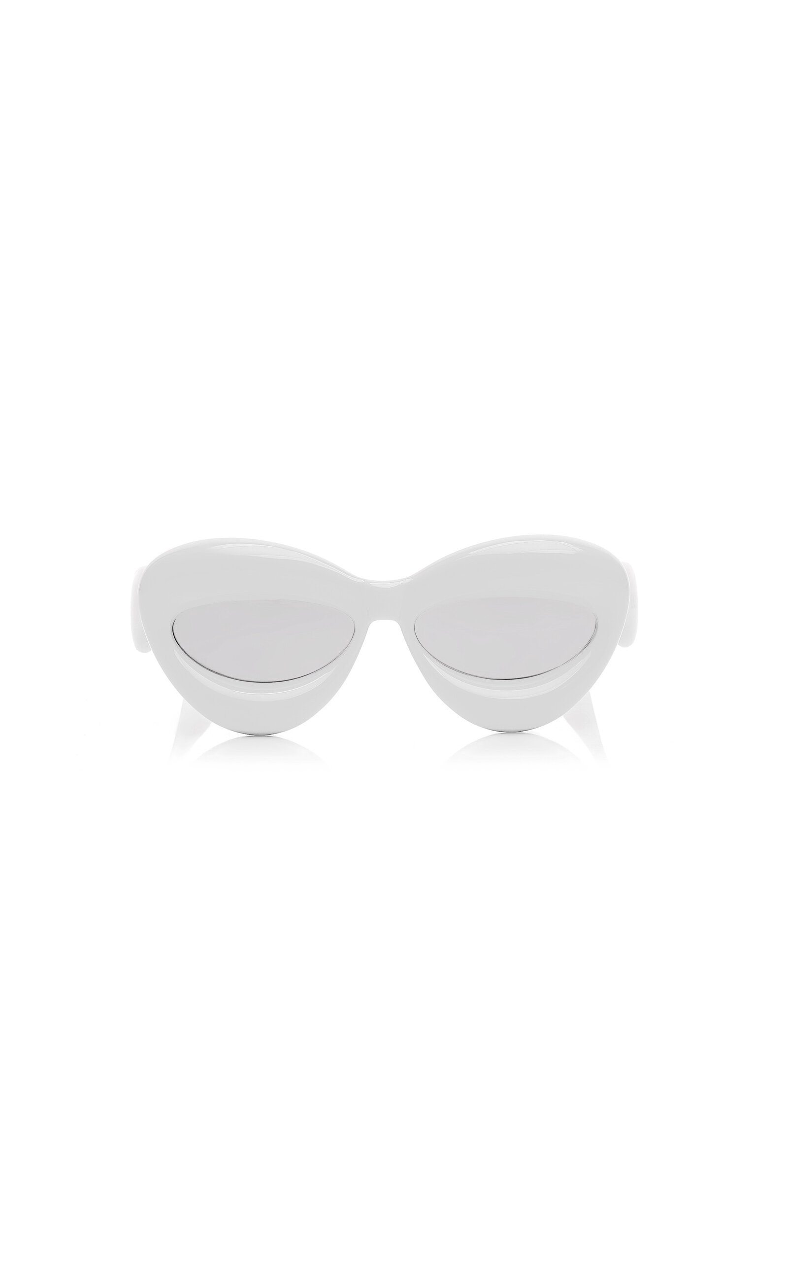 Loewe Oversized Cat-eye Acetate Sunglasses In White