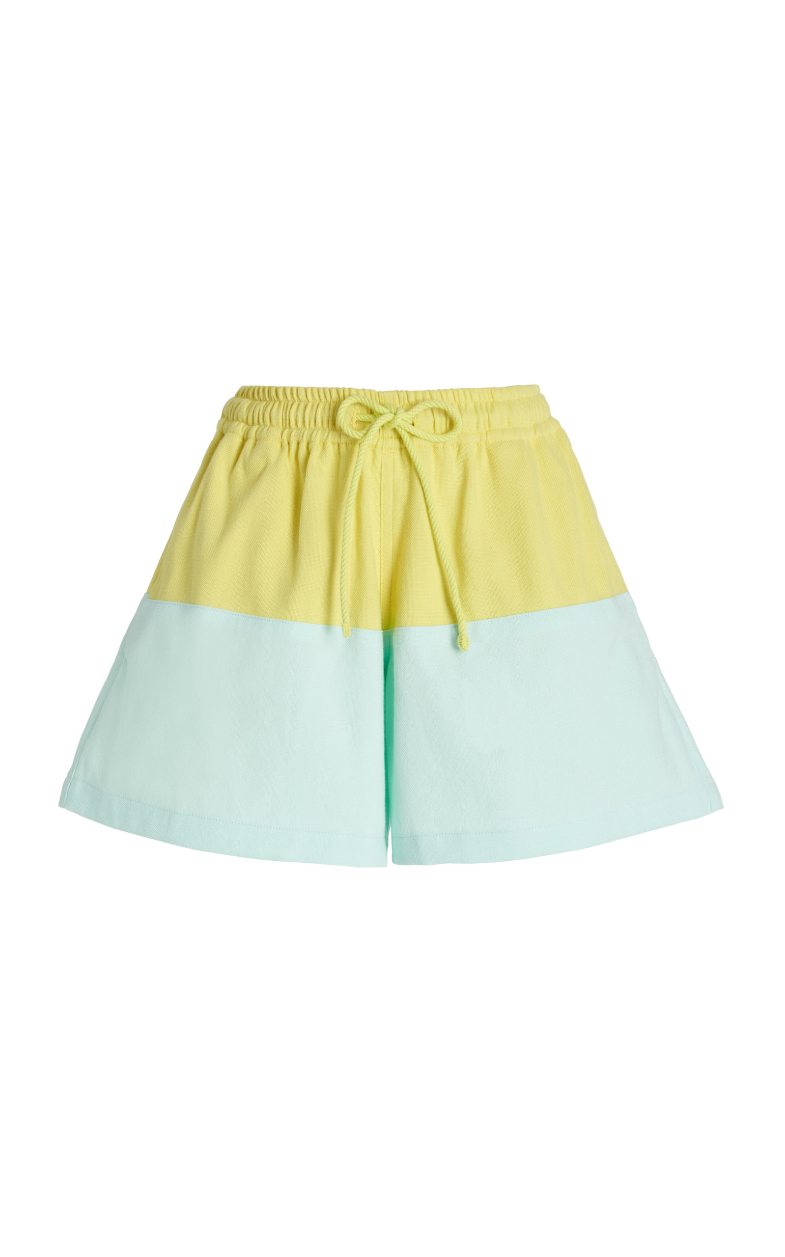 Marrakshi Life Cotton Shorts In Yellow