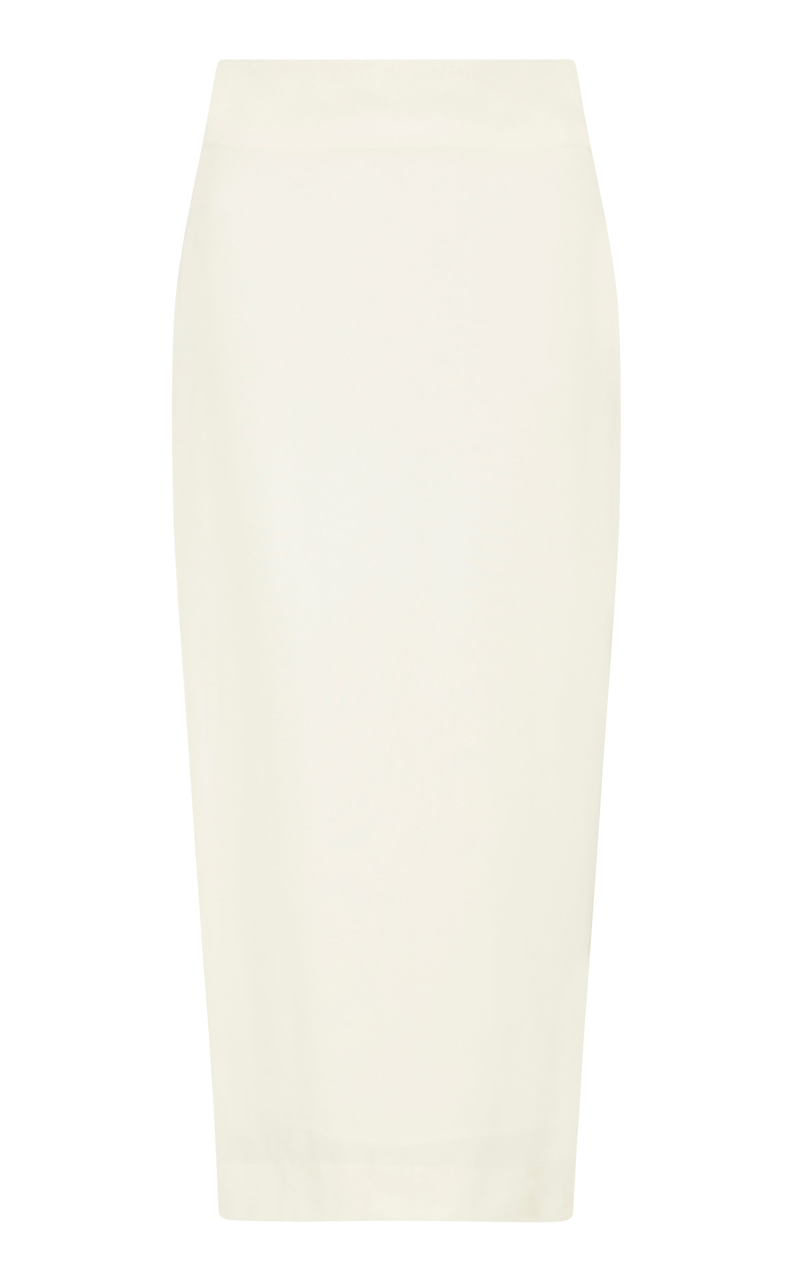 St. Agni Women's Low Waist Midi Pencil Skirt In White