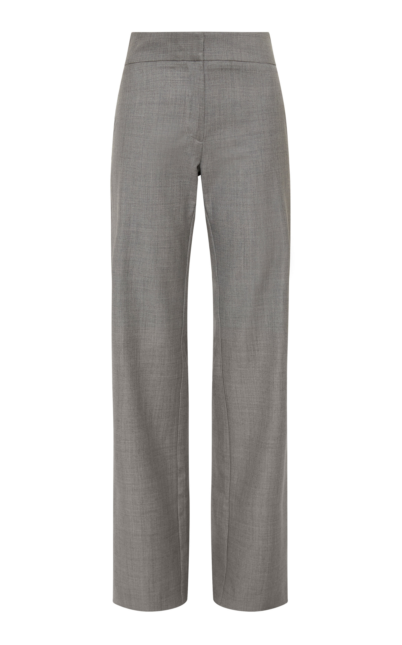 St. Agni Women's Mid Rise Straight Pants In Grey