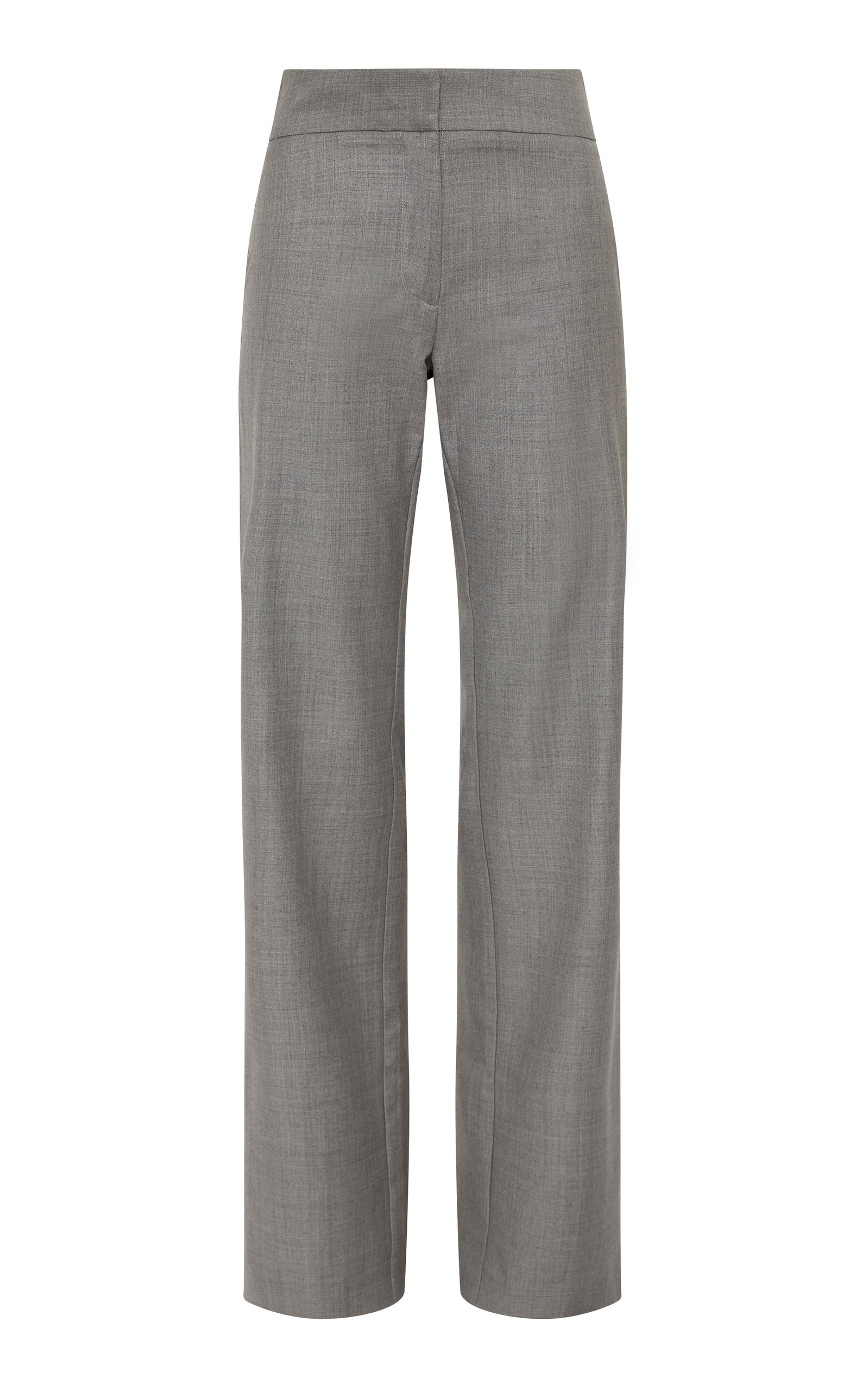 St Agni Straight Leg Caster Grey Trousers In Grey