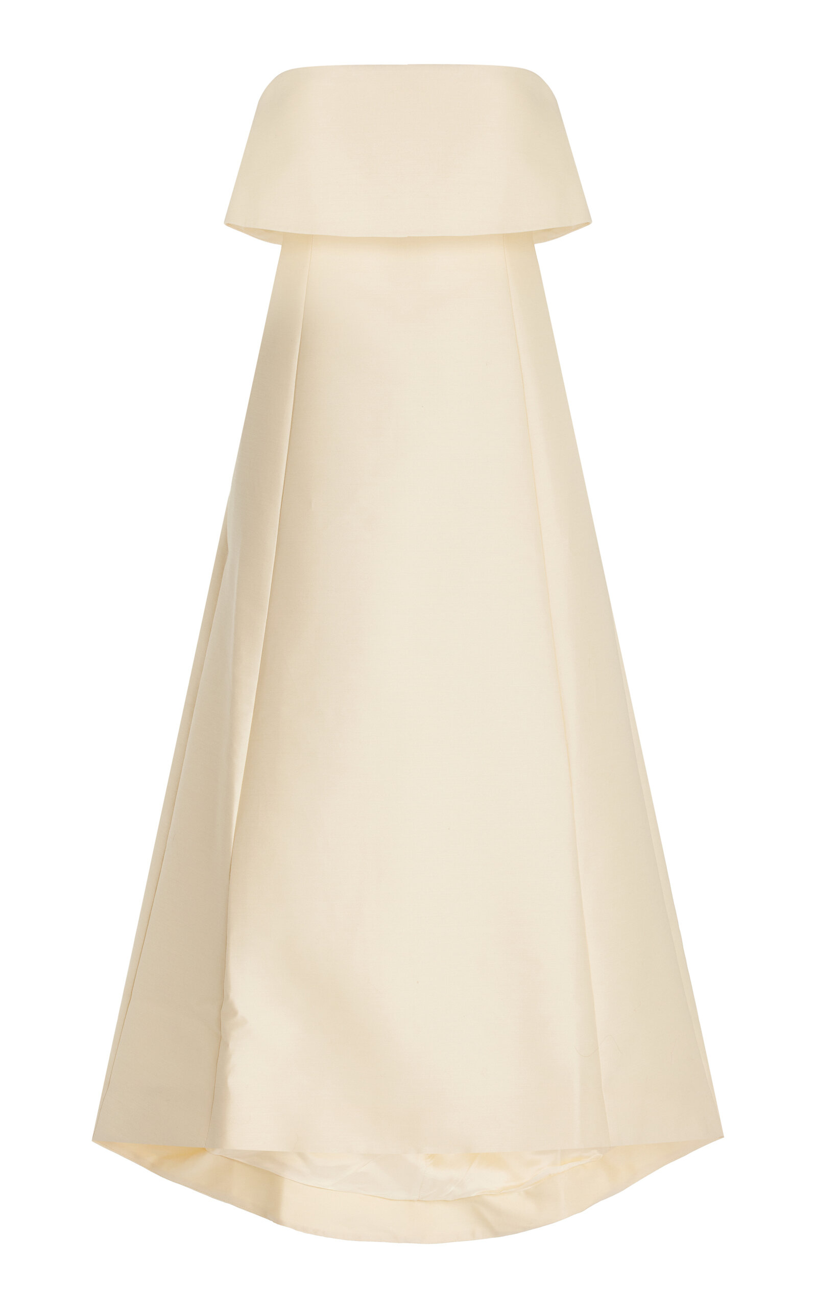 Totême A-line Wool Cotton Dress Macadamia In Neutral