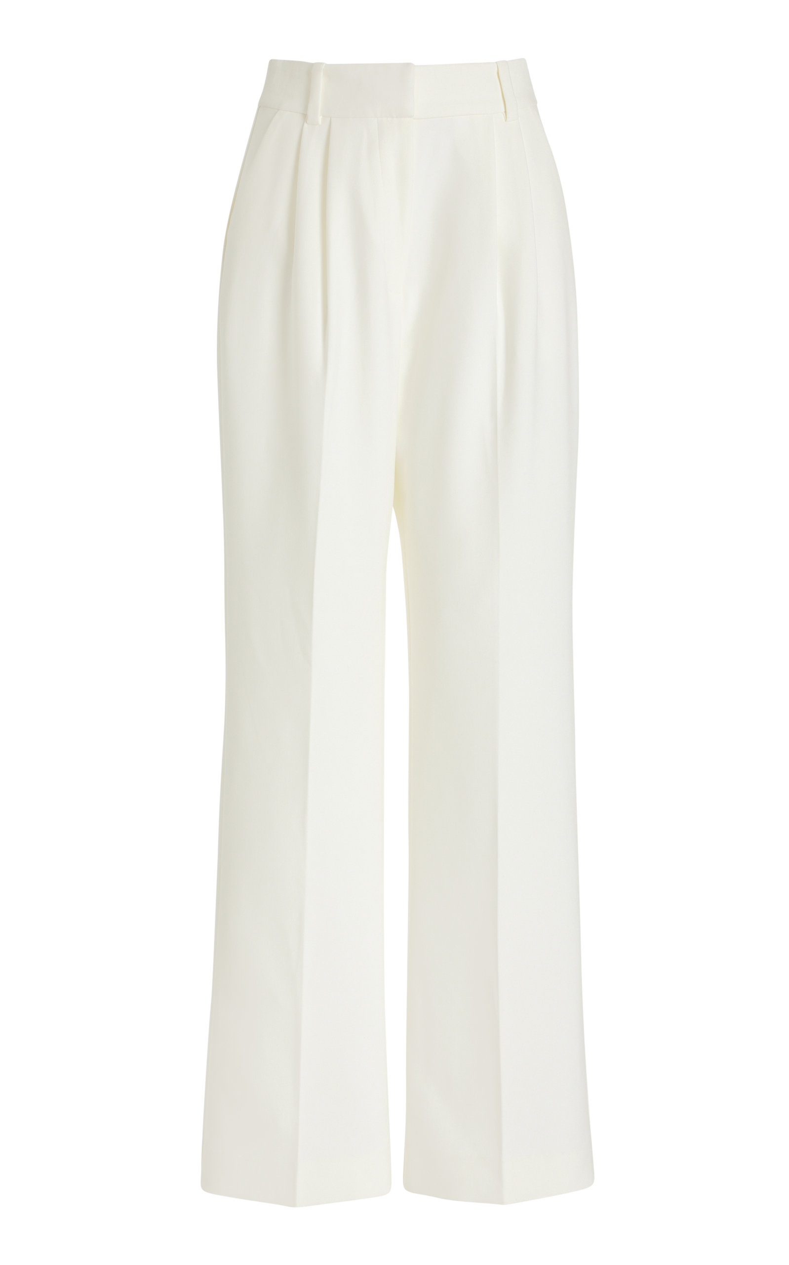 Favorite Daughter The Favorite High-waisted Pleated Pants In Ivory