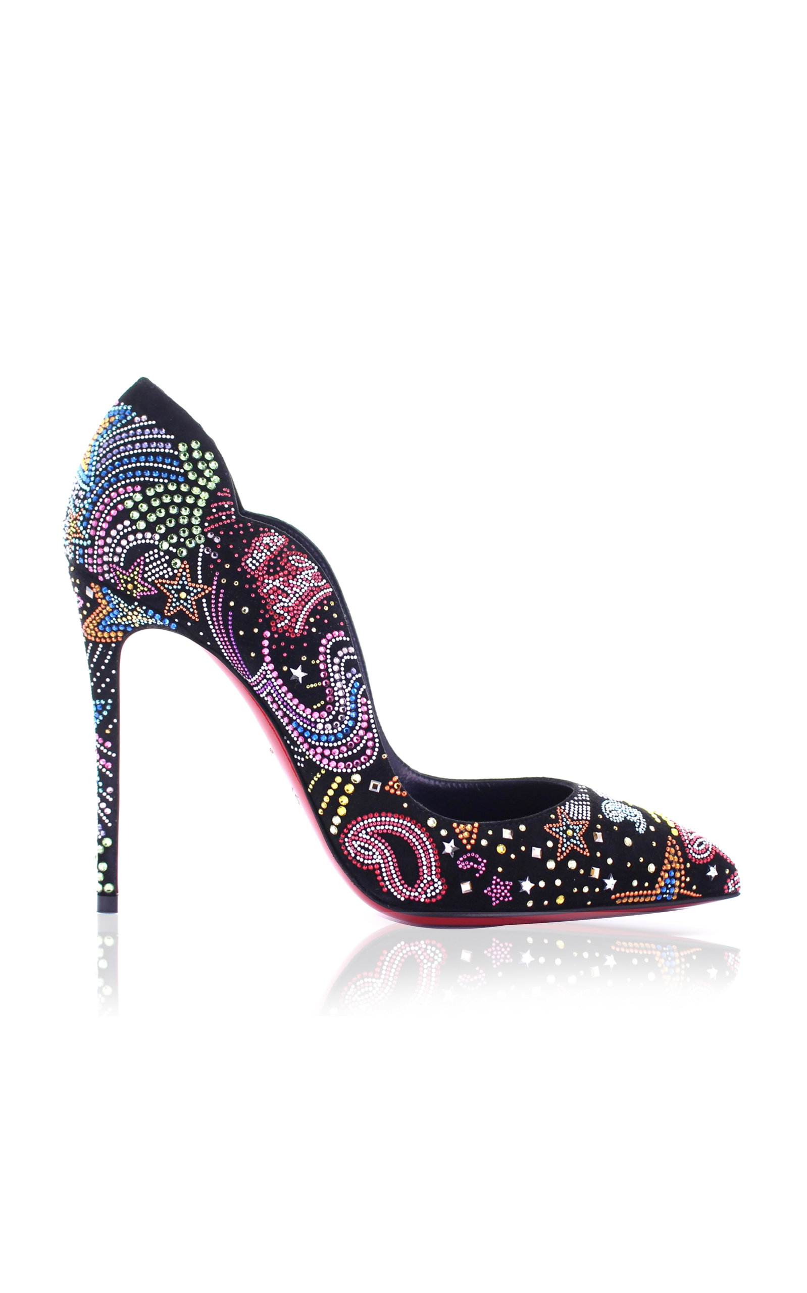 Christian Louboutin Hot Chick 100mm Crystal-Embellished Leather Pumps - Women's Shoes