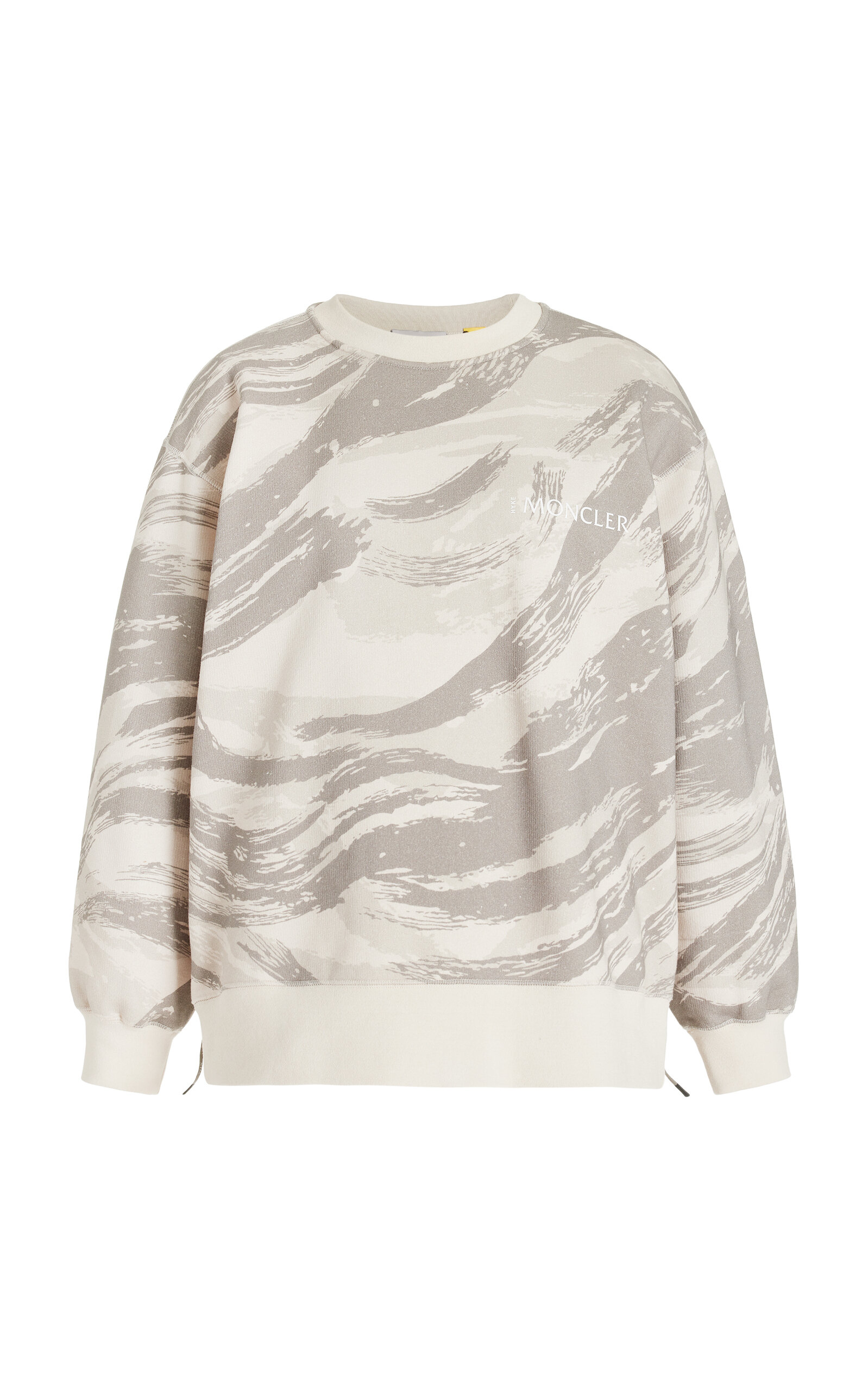 Shop Moncler Genius 4 Moncler Hyke Camouflage Cotton Sweatshirt In Grey