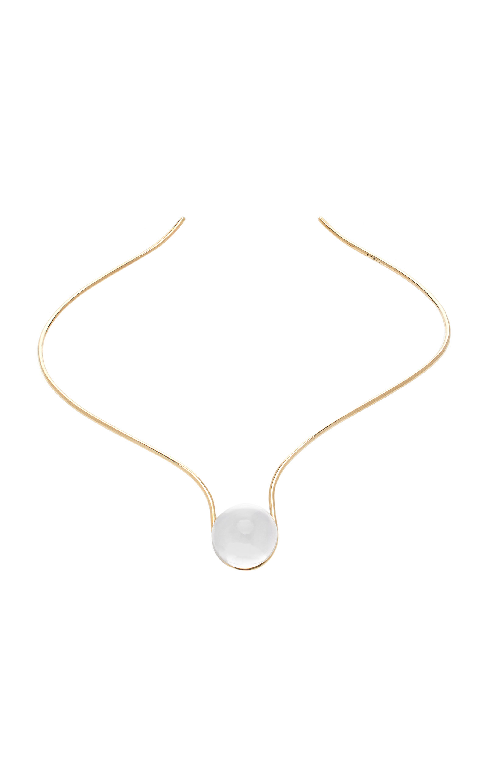 Io 14K Yellow Gold Quartz Necklace