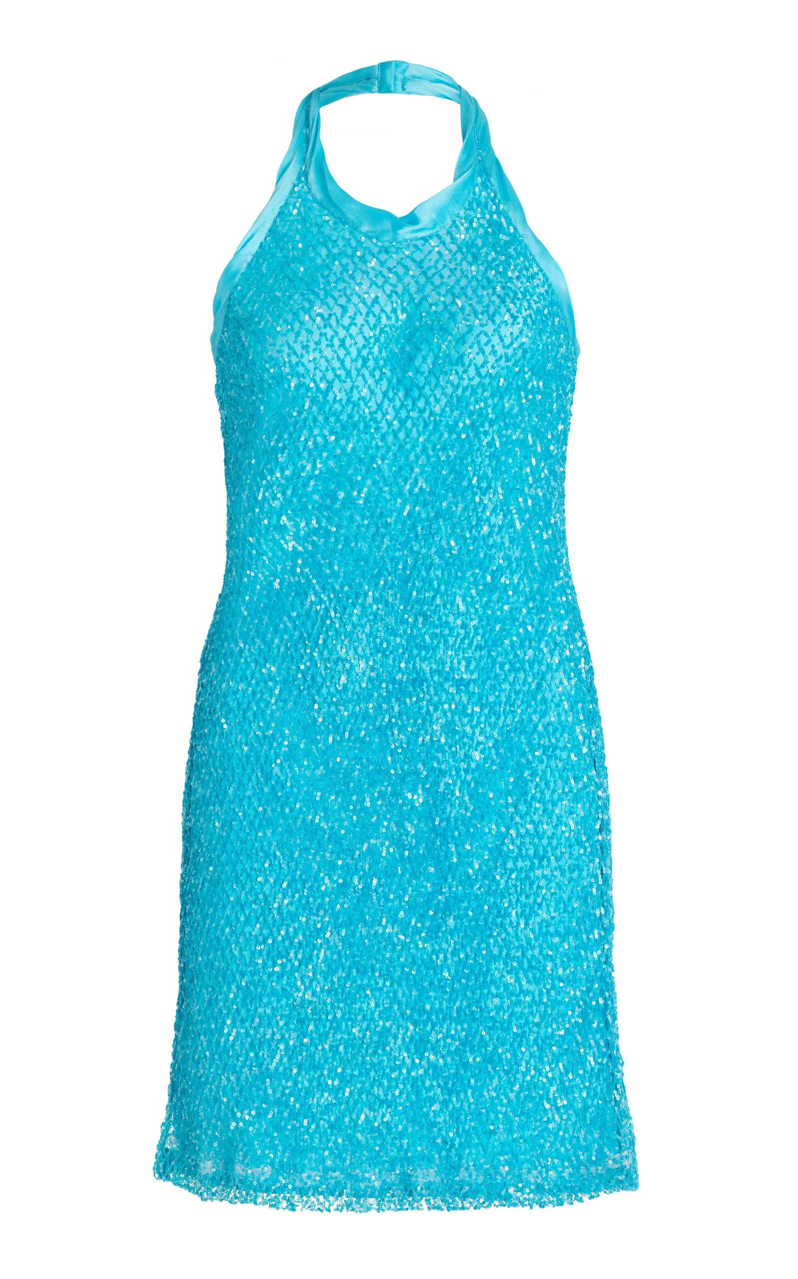 Diotima Exclusive Queen Mini  Dress In Sequin Net In Blue