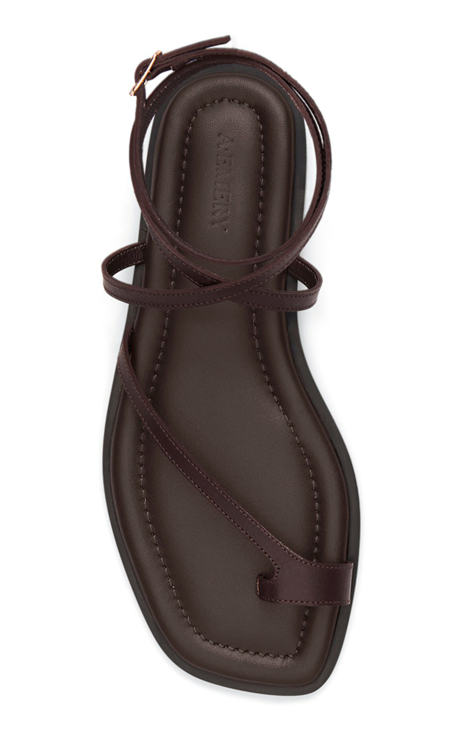 A.emery Piper Leather Sandals In Brown