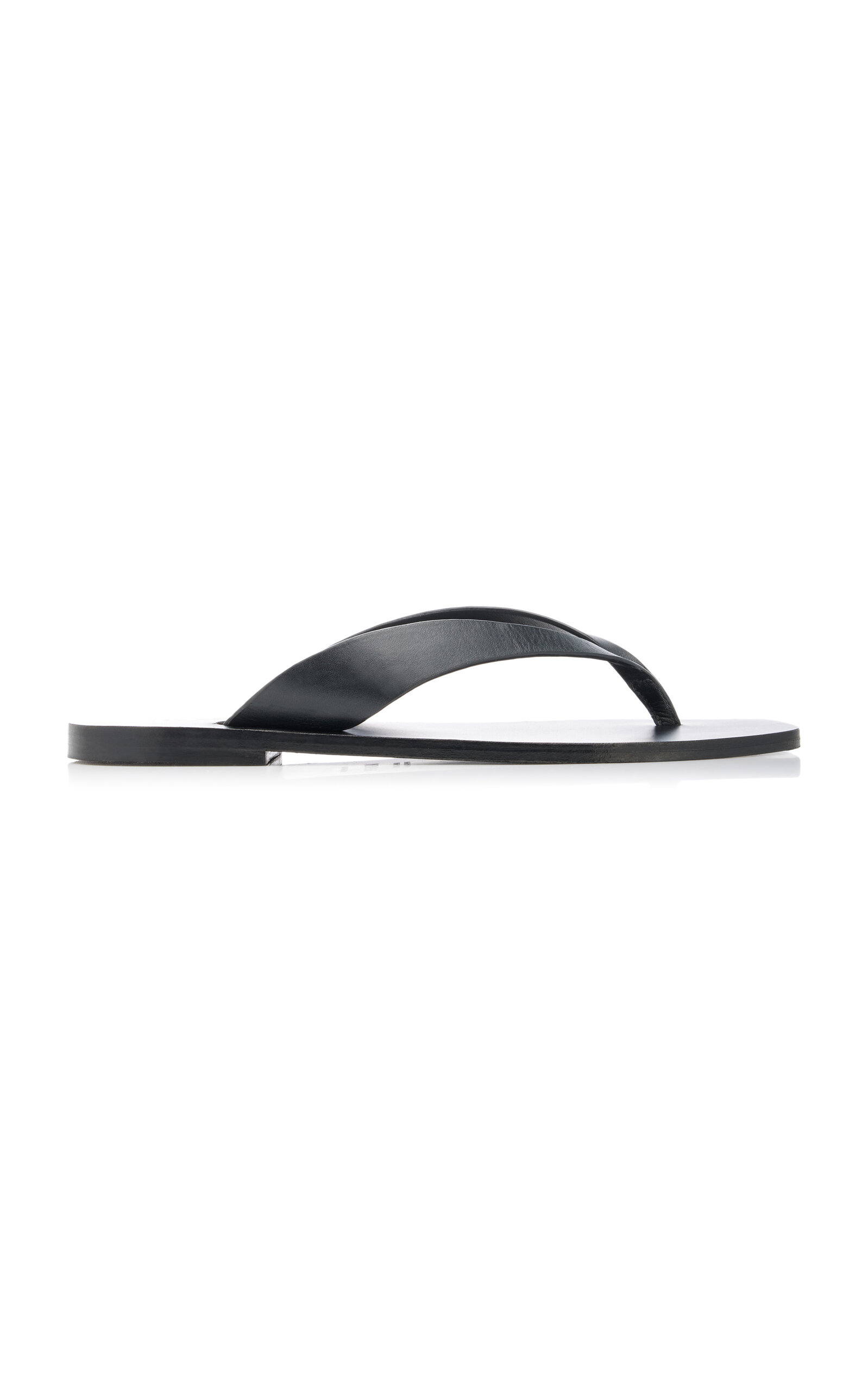 A.Emery Kinto Leather Sandals - Black