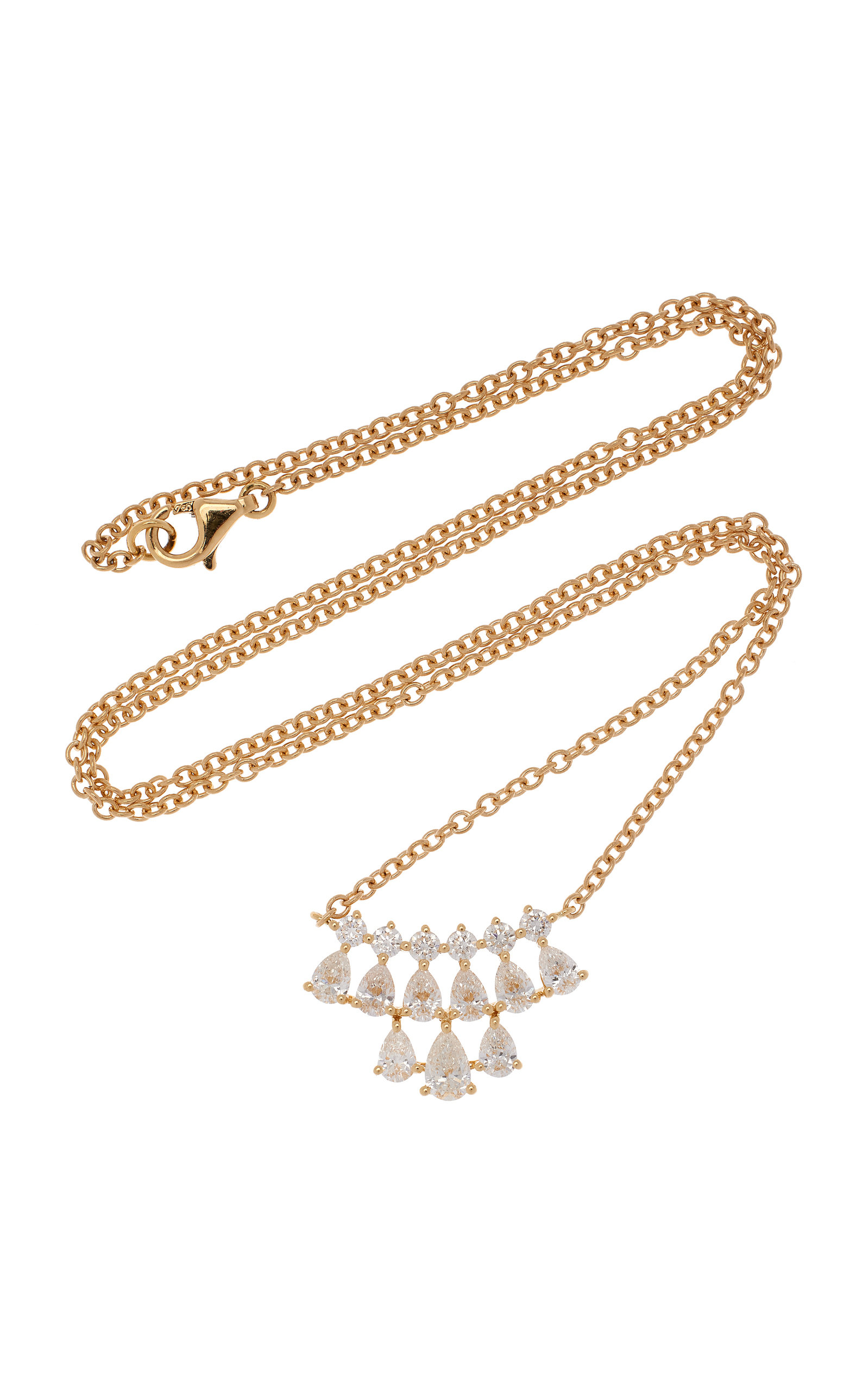 Small Daphne 18K Yellow Gold Diamond Necklace