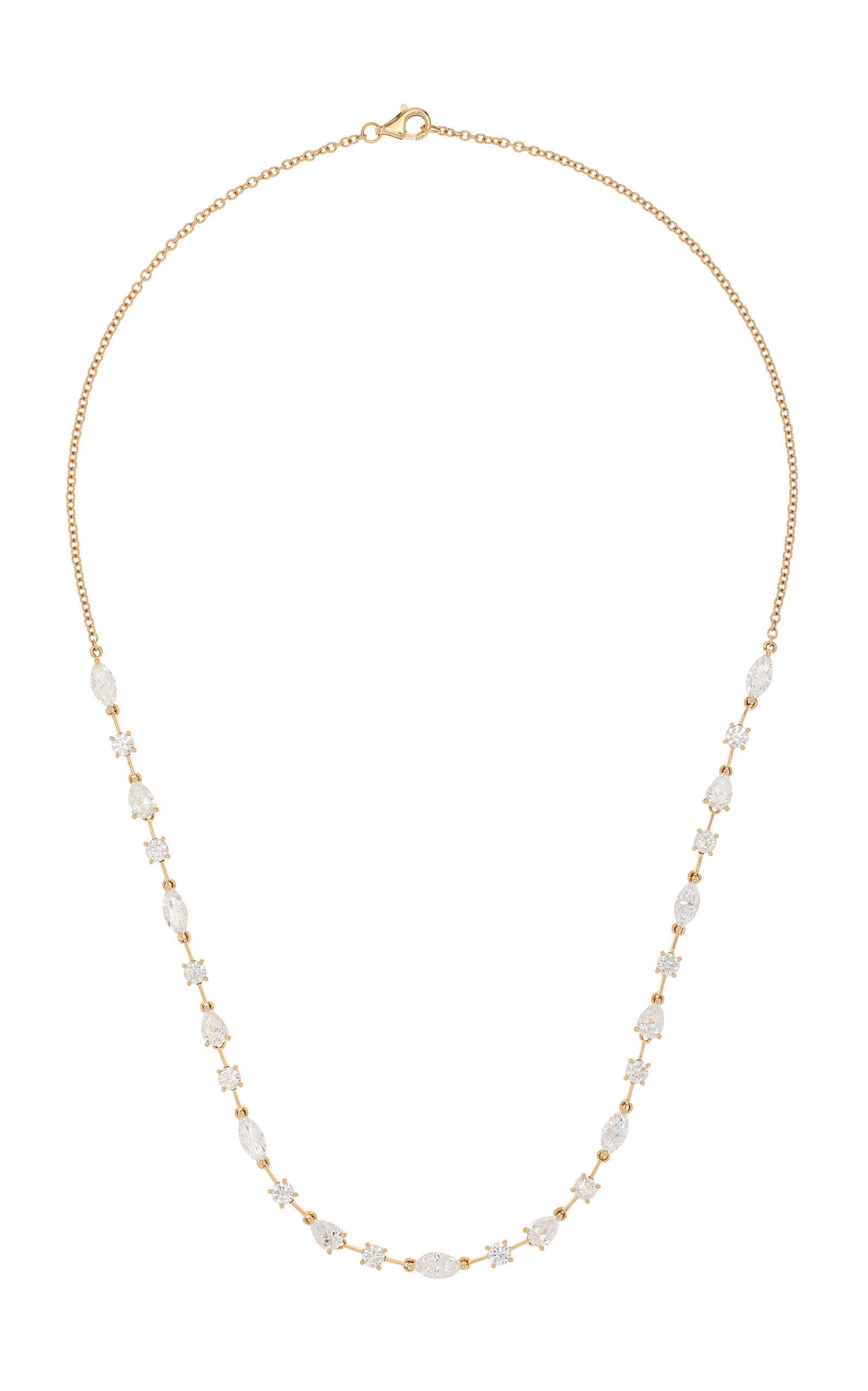 Gemma 18K Yellow Gold Diamond Necklace