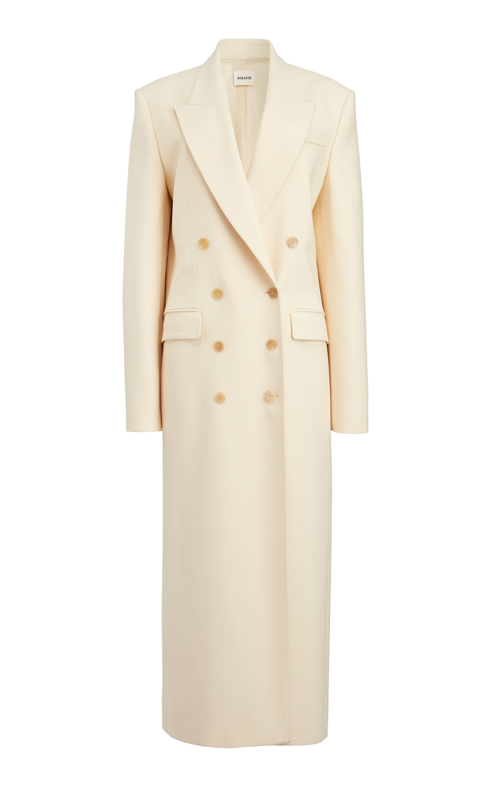 Khaite Barlow Double-Breasted Coat - White