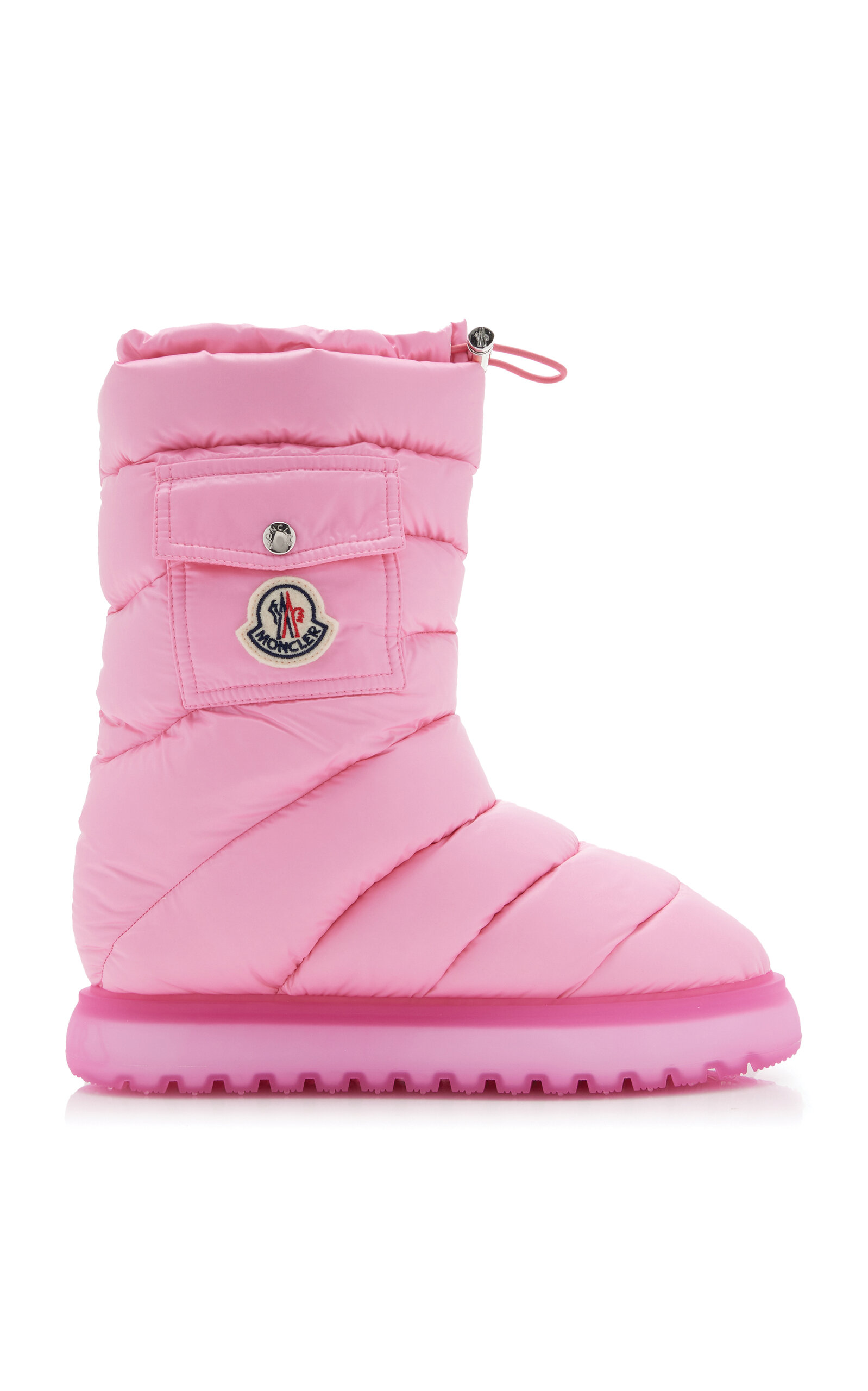 Moncler Gaia Mid-length Down-nylon Snow Boots In Pink