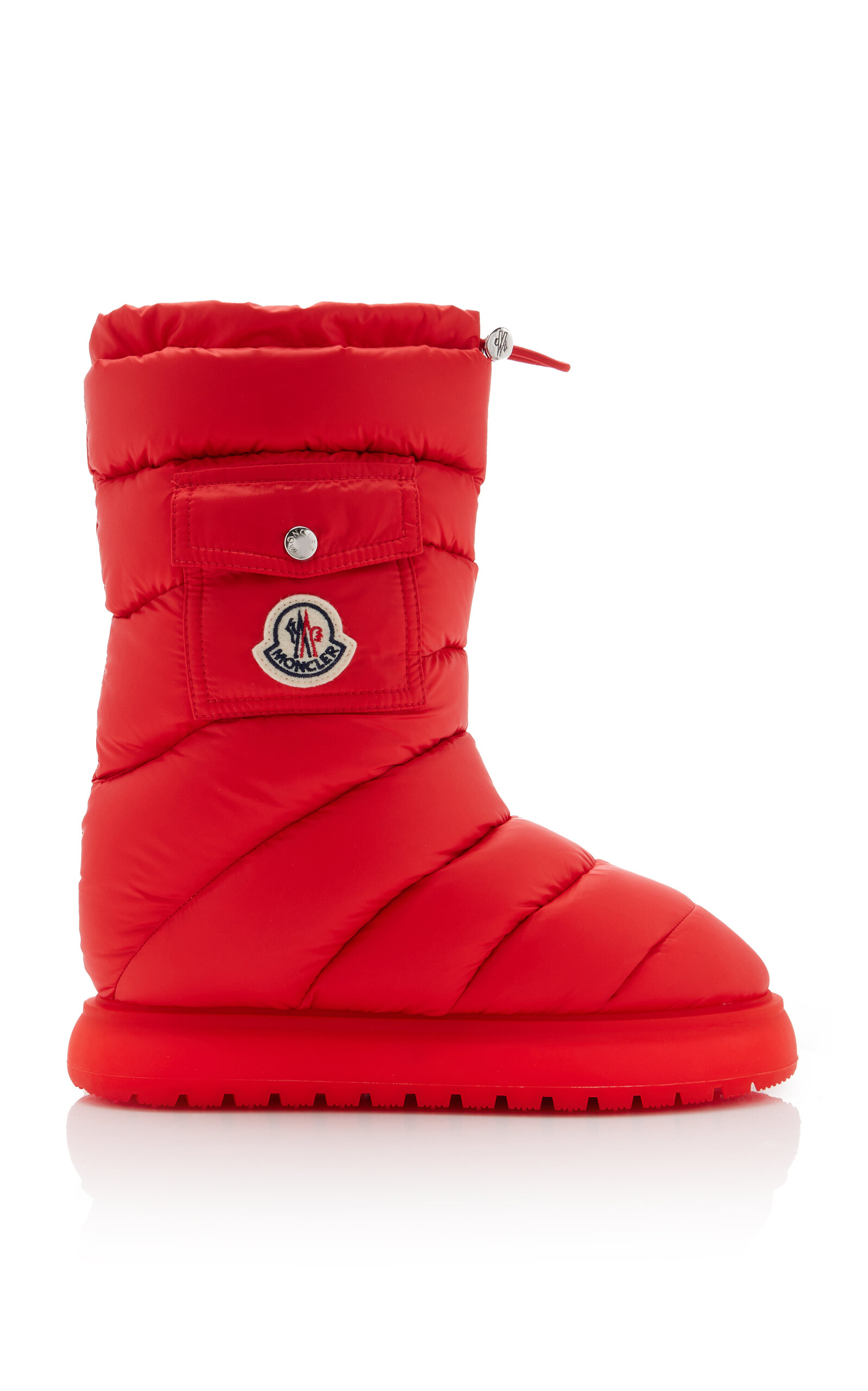 Moncler Gaia Pocket Red Snow Boots In Red