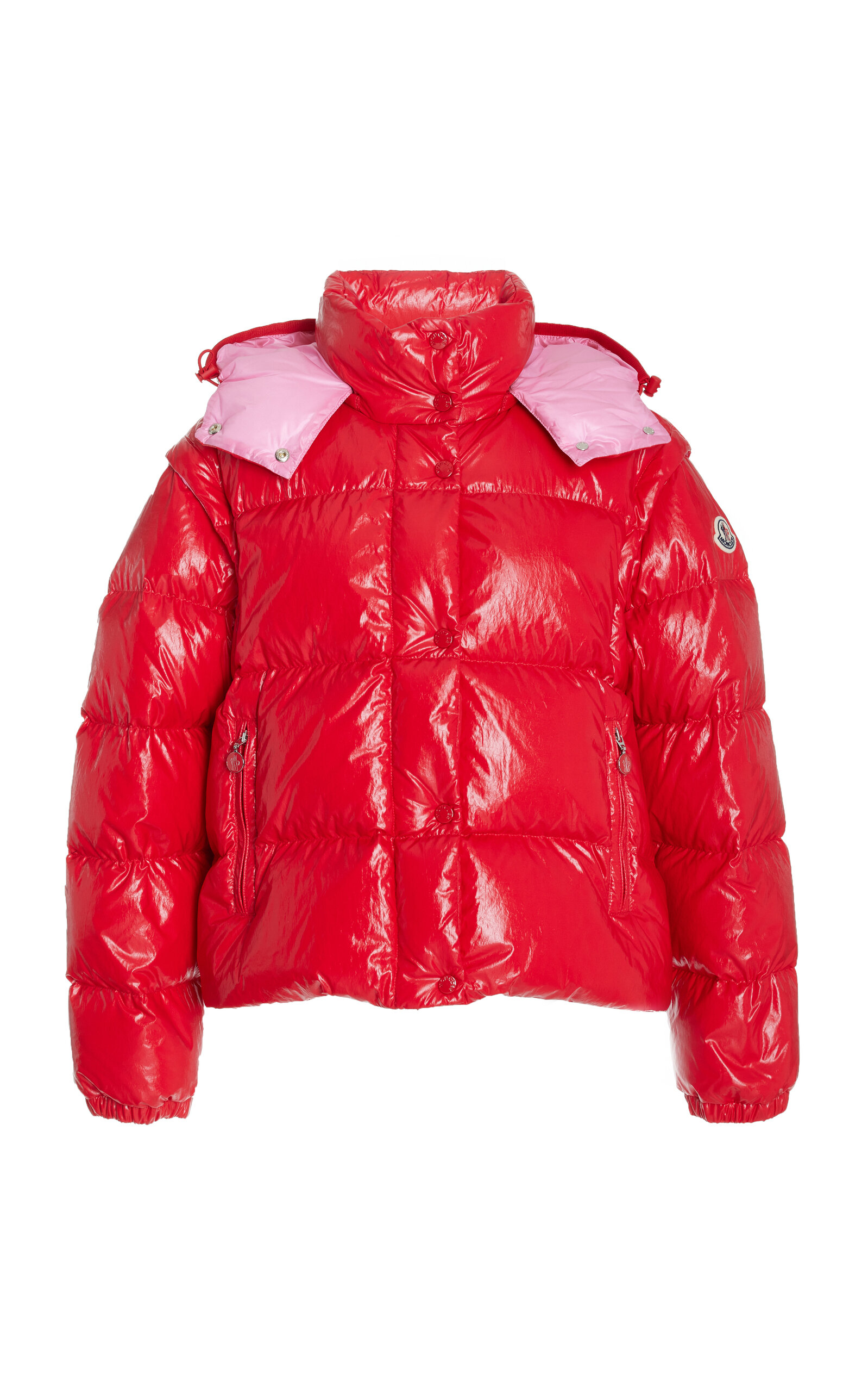 Moncler - Women's Mauleon Cotton-Blend Jacket - Red - 0 - Moda Operandi