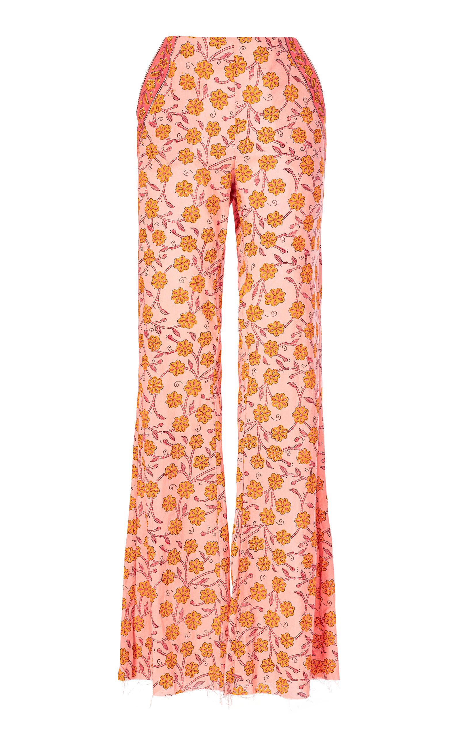 Alix of Bohemia Charlie Marigold Cotton Flared Pants