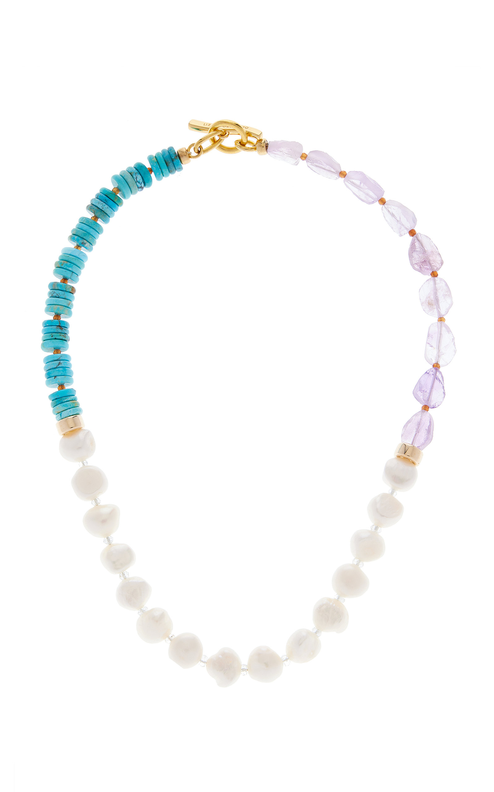 Shop Lizzie Fortunato Women's Chama Gold-plated Brass Necklace In Multi