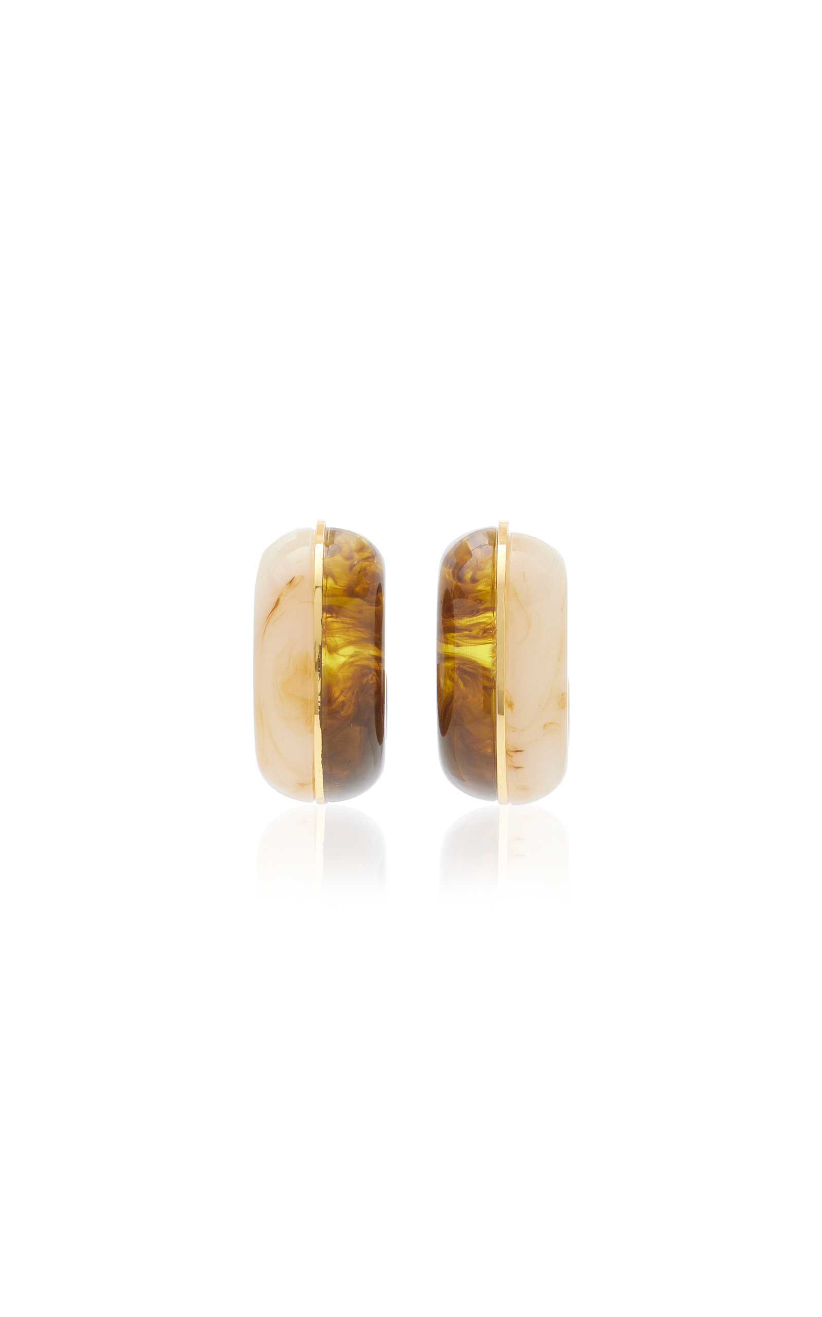 Lizzie Fortunato Women's Halo Gold-Plated Brass Hoops