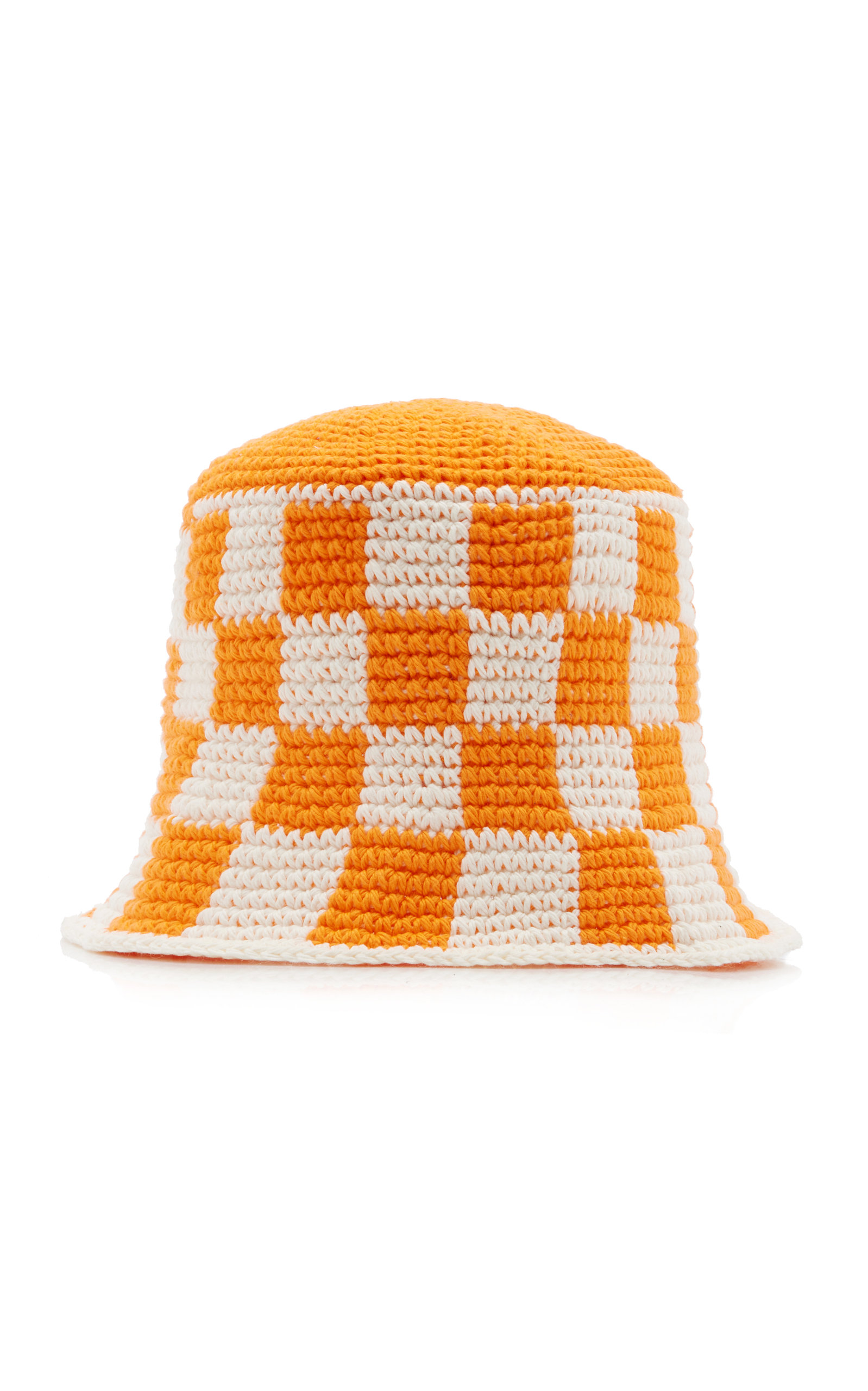 Checkered Cotton Bucket Hat