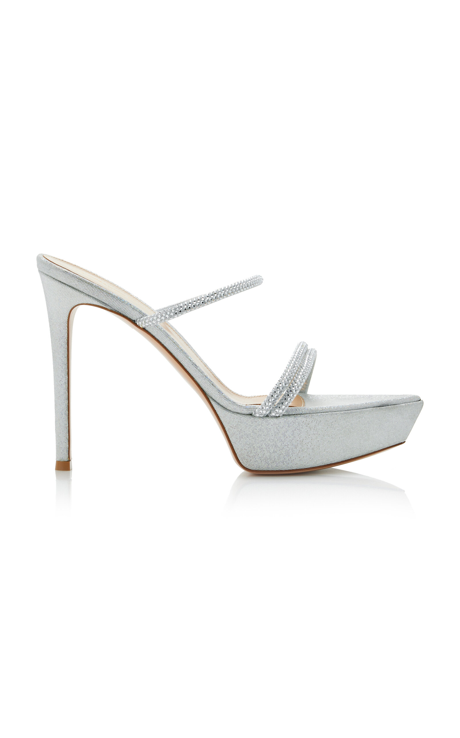 Gianvito Rossi Exclusive Cannes Leather Platform Sandals In White